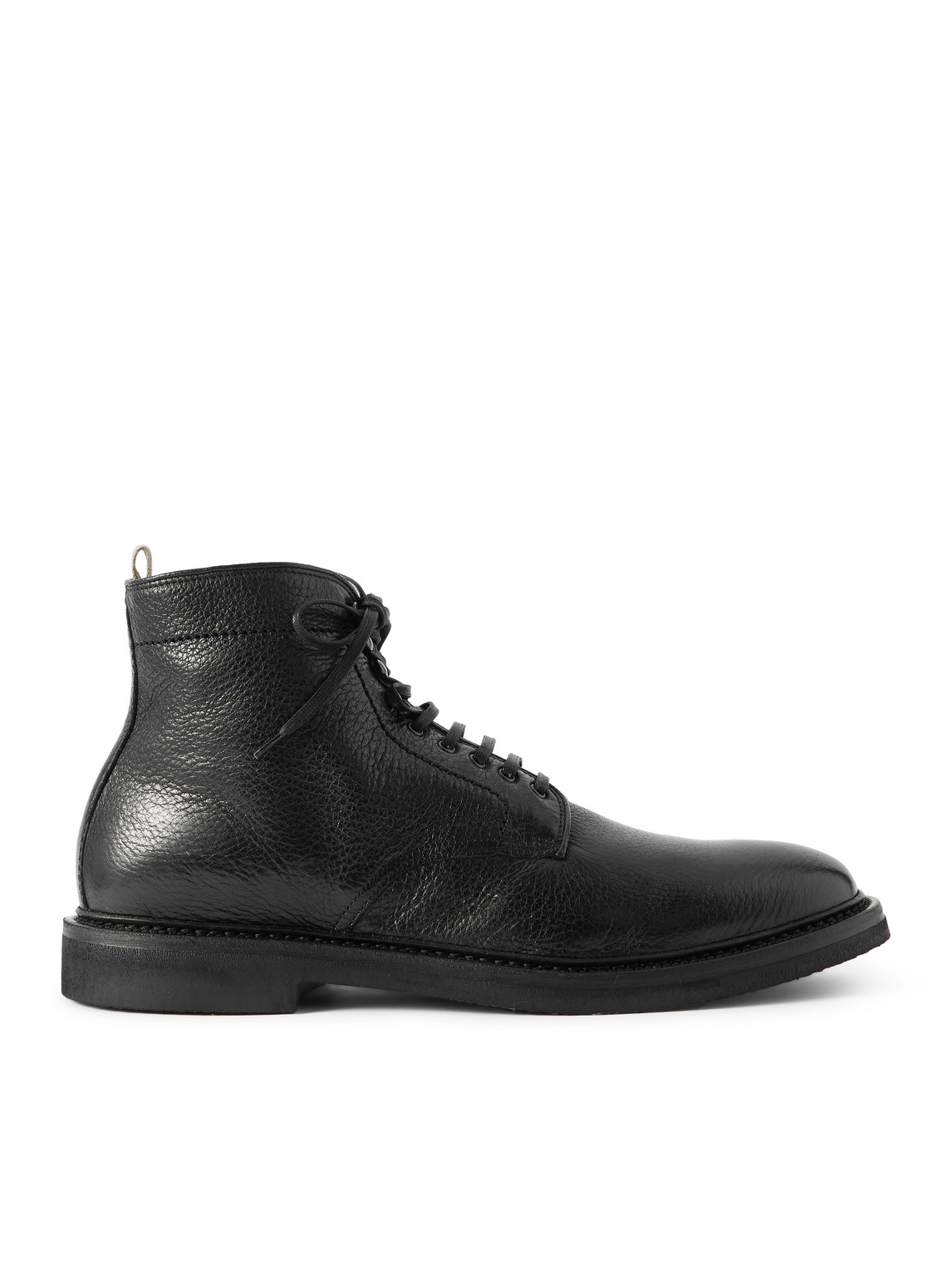 Officine Creative Hopkins 203 Flexi Full-grain Leather Boots In Black