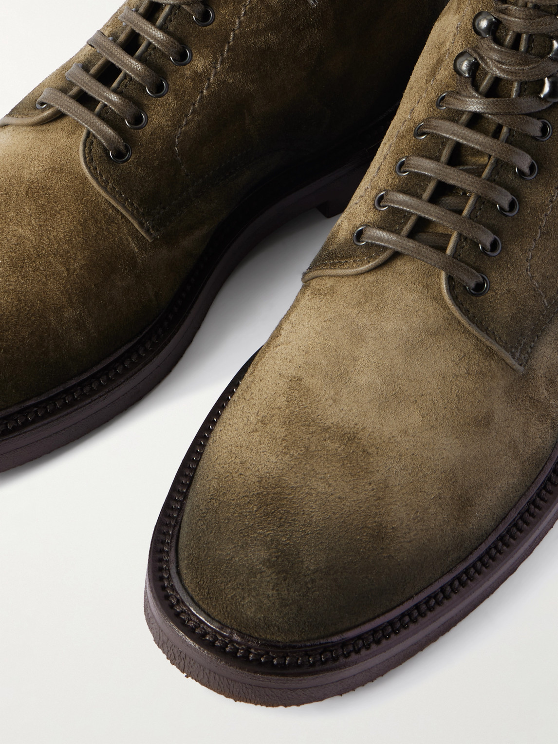 Officine Creative Hopkins Flexi 203 Suede Boots In Green