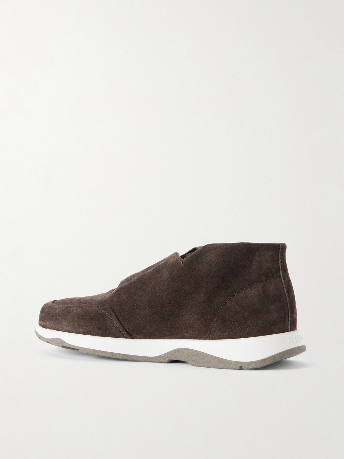 Berluti Echappée Suede Slip-on Sneakers In Brown
