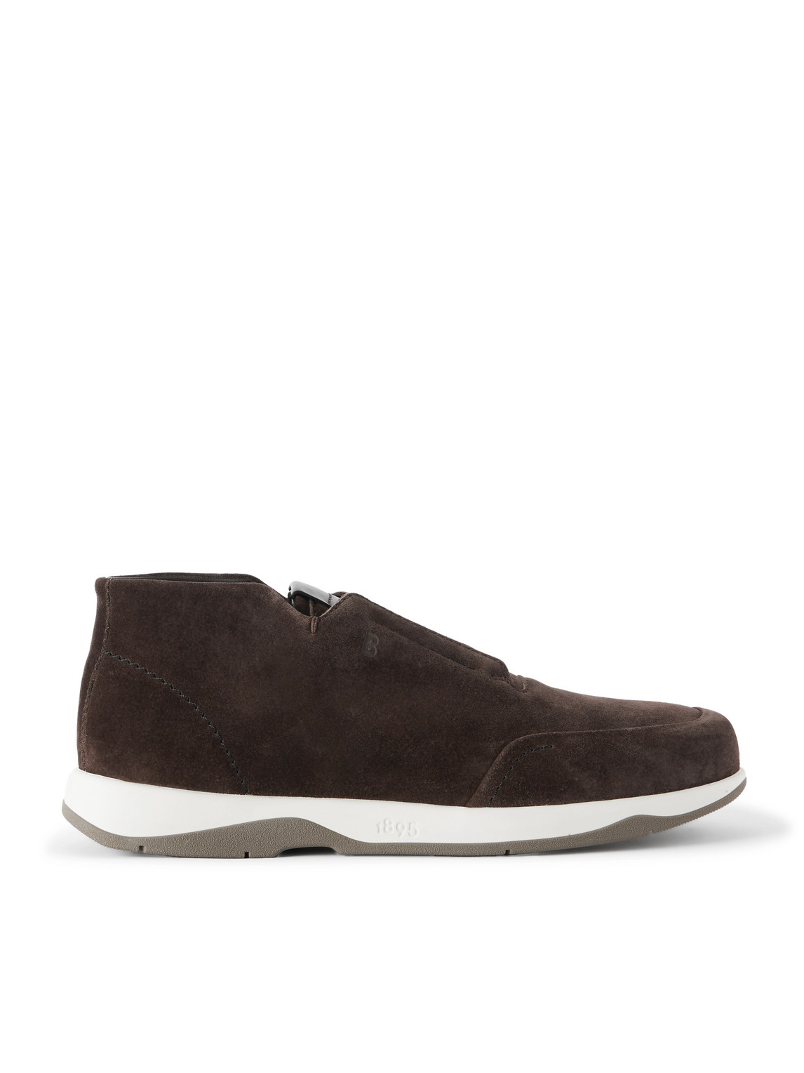 Berluti Echappée Suede Slip-on Sneakers In Brown