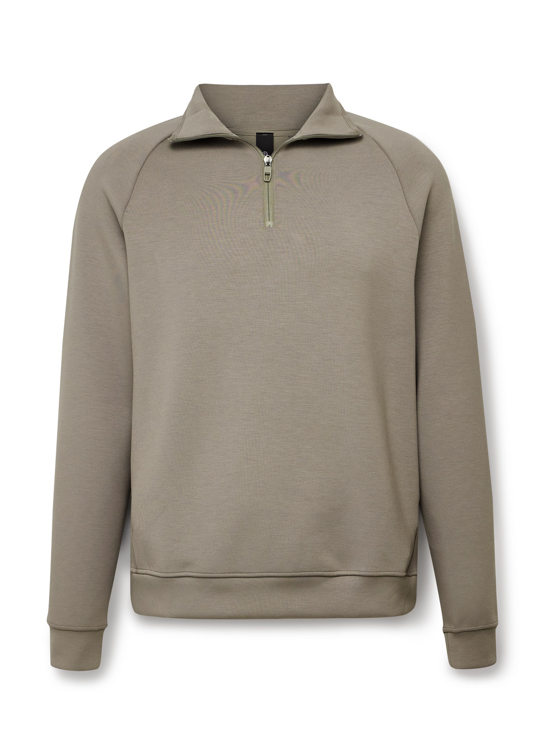 Lululemon Smooth Spacer Stretch Recycled-jersey Half-zip Sweatshirt In Neutral