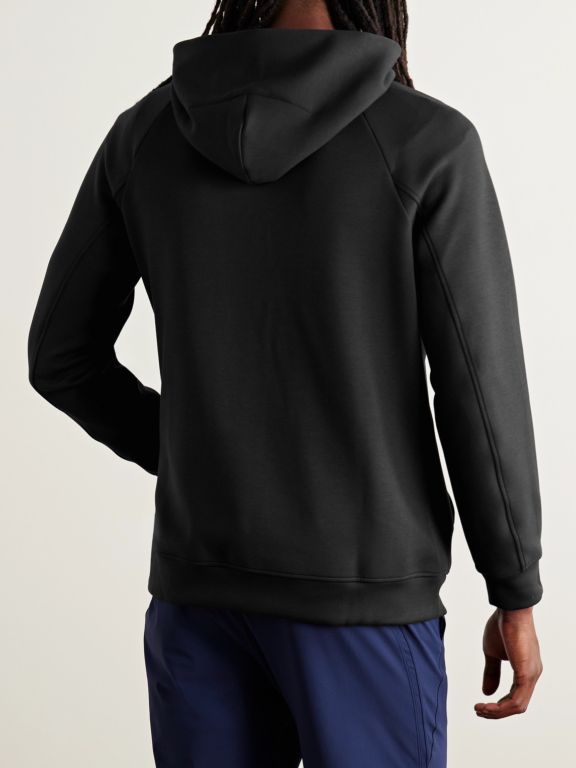 Lululemon Smooth Spacer Recycled-jersey Hoodie In Black