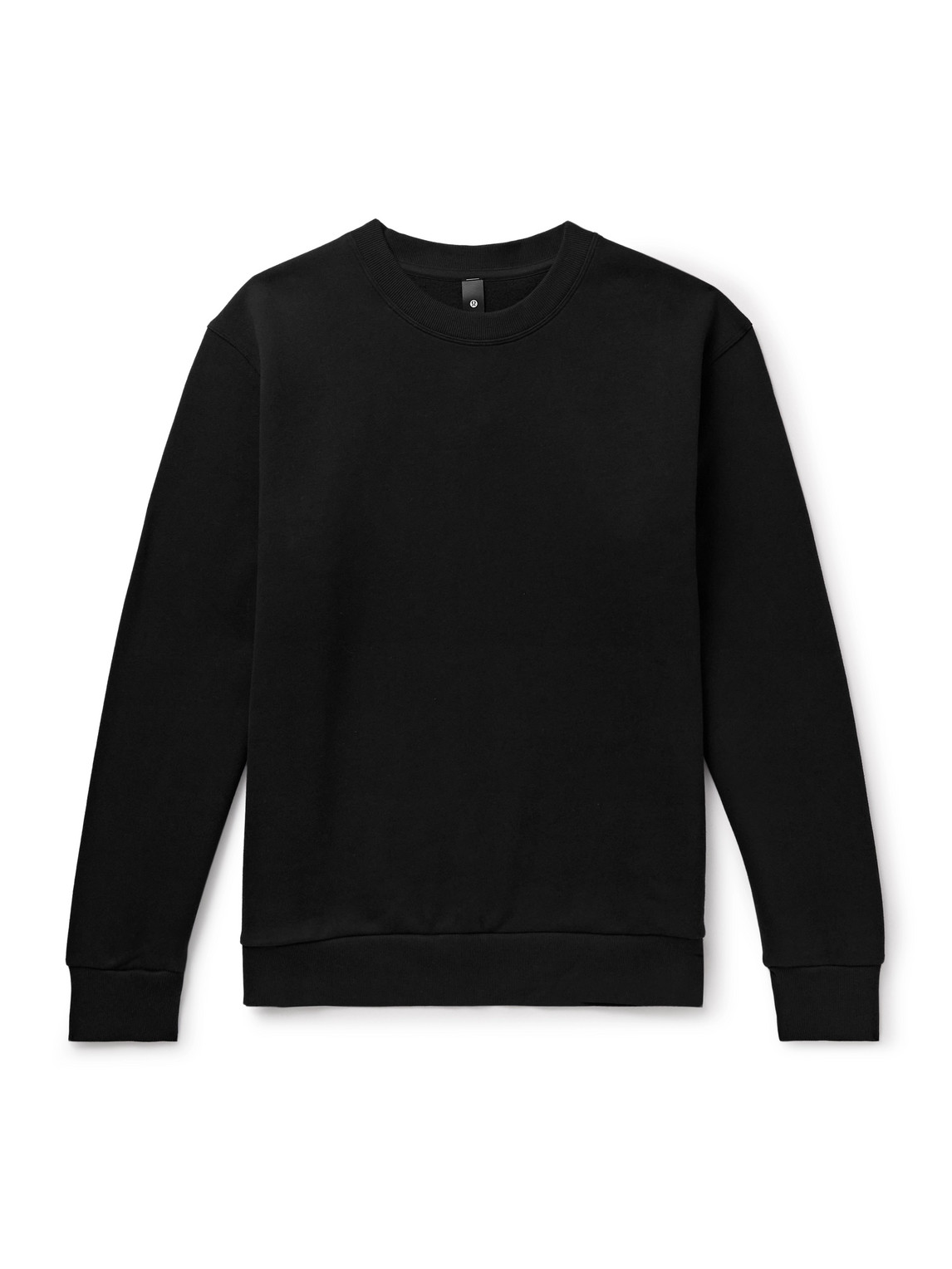Lululemon Steady State Cotton-blend Jersey Sweatshirt In Black
