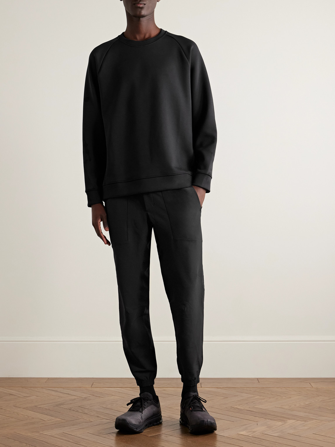 Lululemon Smooth Spacer Recycled-jersey Sweatshirt In Black