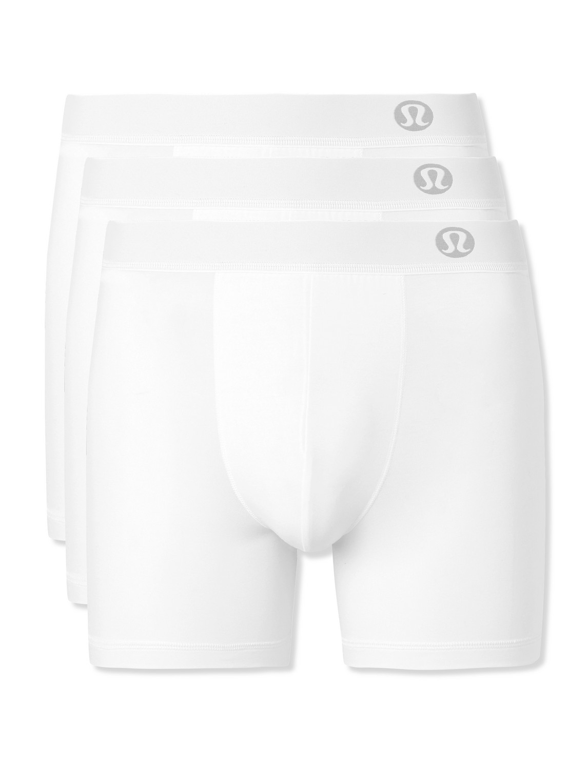 Lululemon Always In Motion Three-pack Stretch-modal Jersey Boxer Briefs In White
