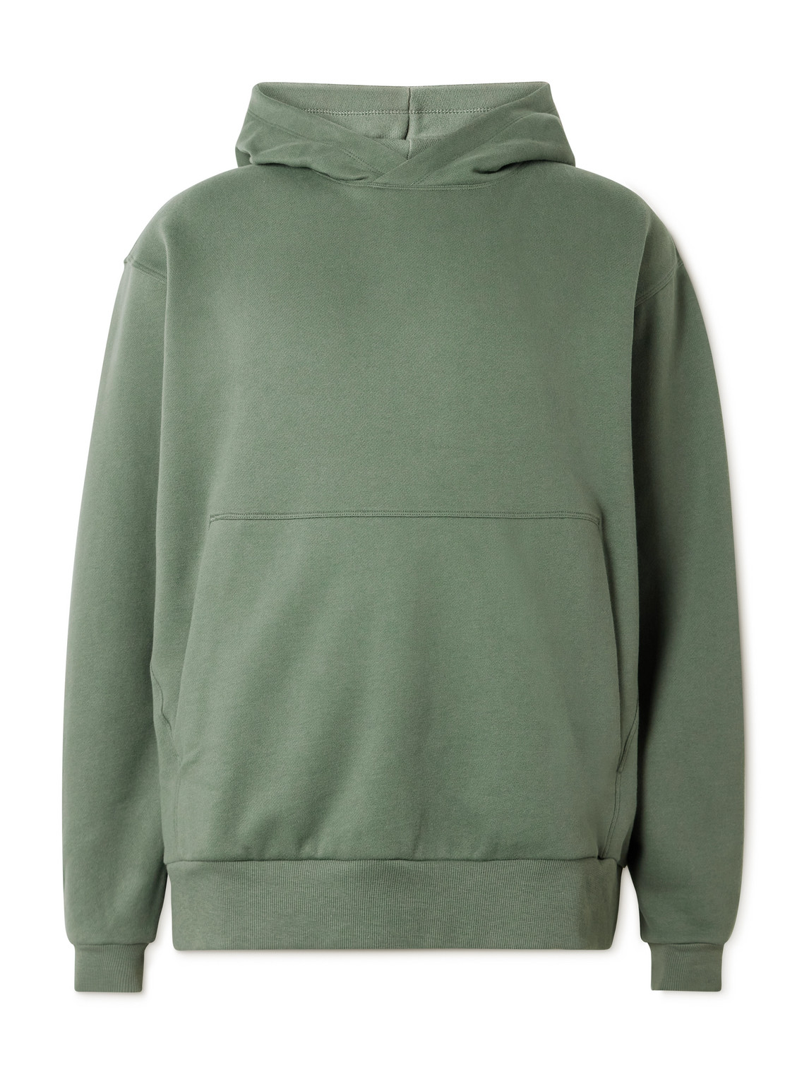 Lululemon Steady State Cotton-blend Jersey Hoodie In Green