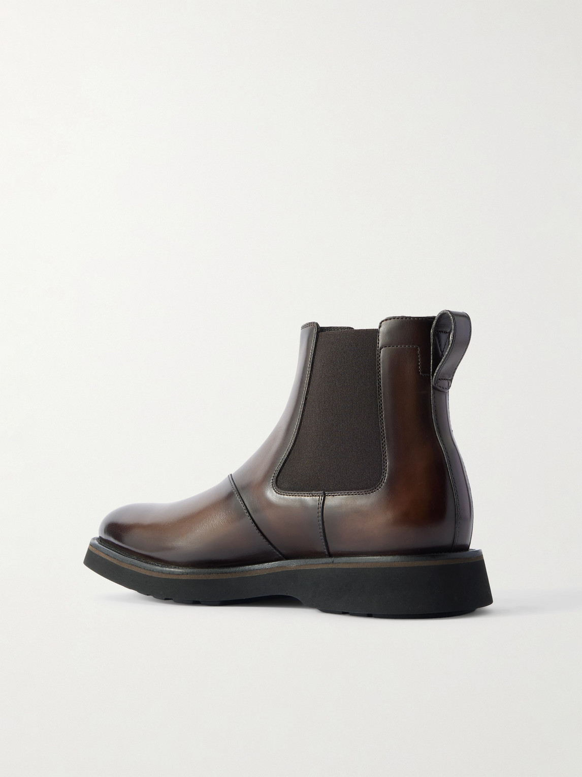 Berluti Alessio Venezia Leather Chelsea Boots In Brown