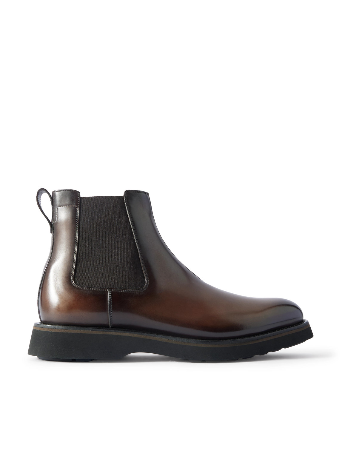 Berluti Alessio Venezia Leather Chelsea Boots In Brown