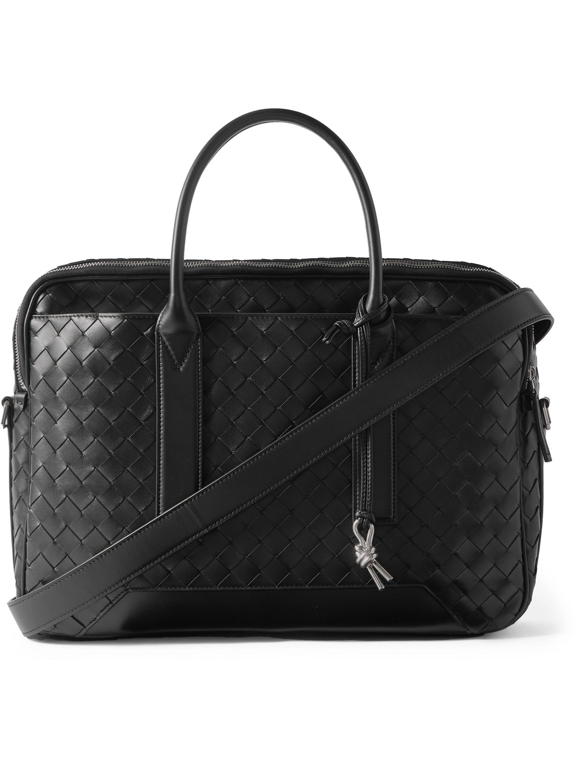 Intrecciato Leather Briefcase