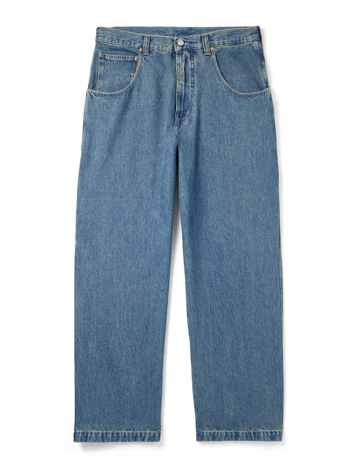 Vetements Hip-hop Straight-leg Jeans In Blue