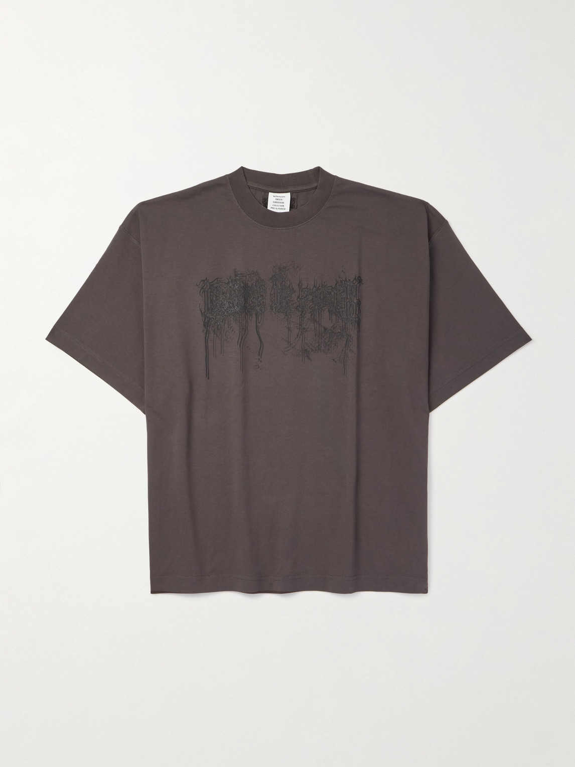 Oversized Logo-Print Cotton-Jersey T-Shirt