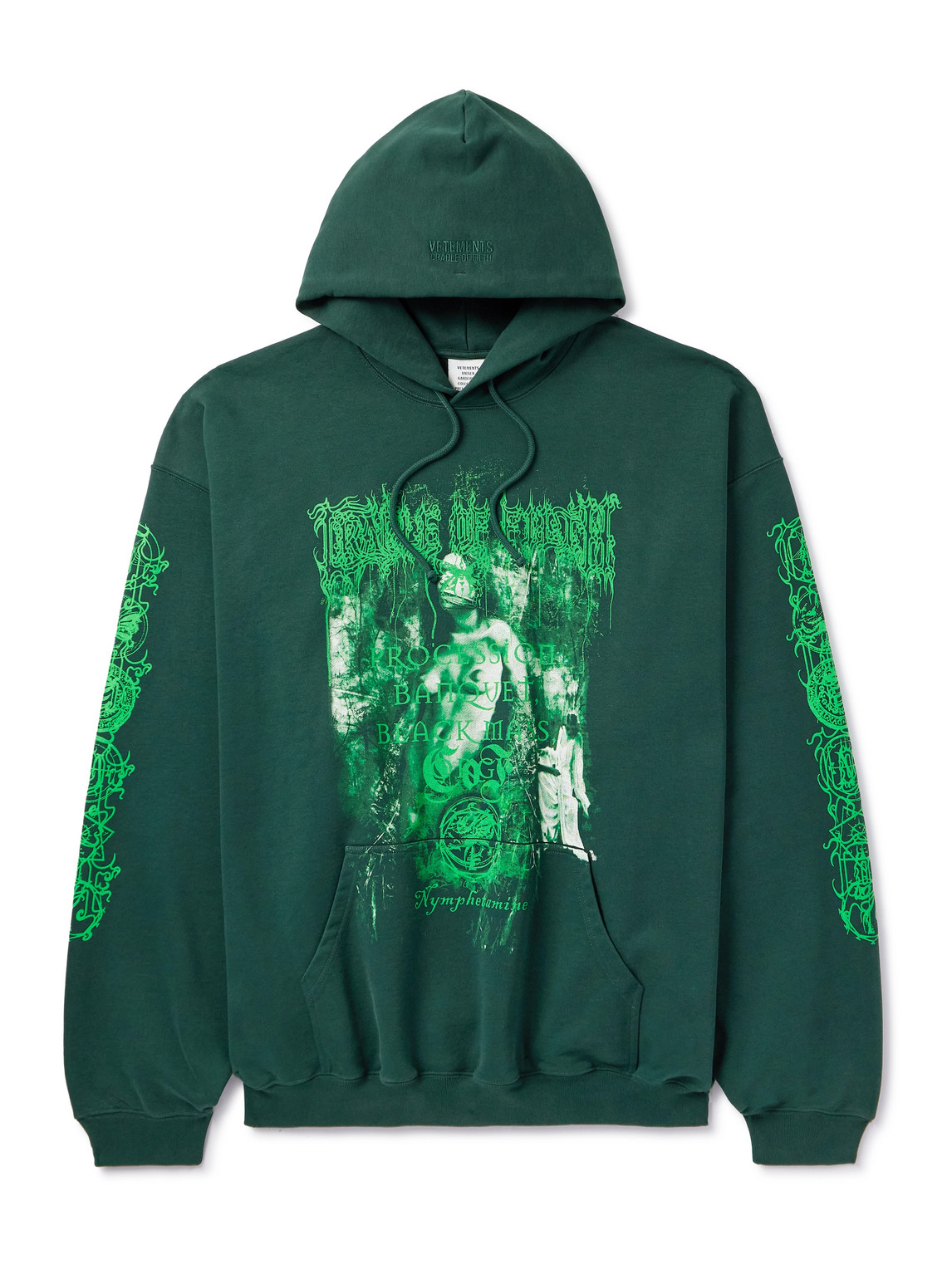 Oversized Printed Cotton-Jersey Hoodie
