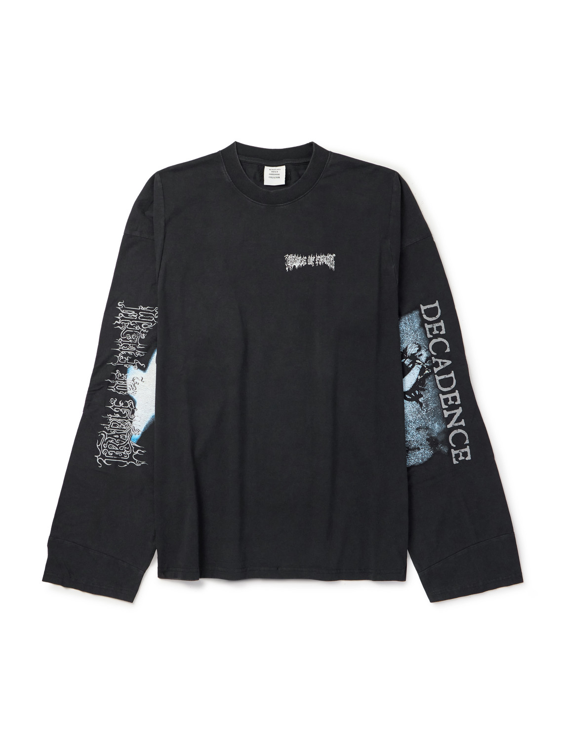 Vetements Oversized Logo-print Cotton-jersey T-shirt In Black