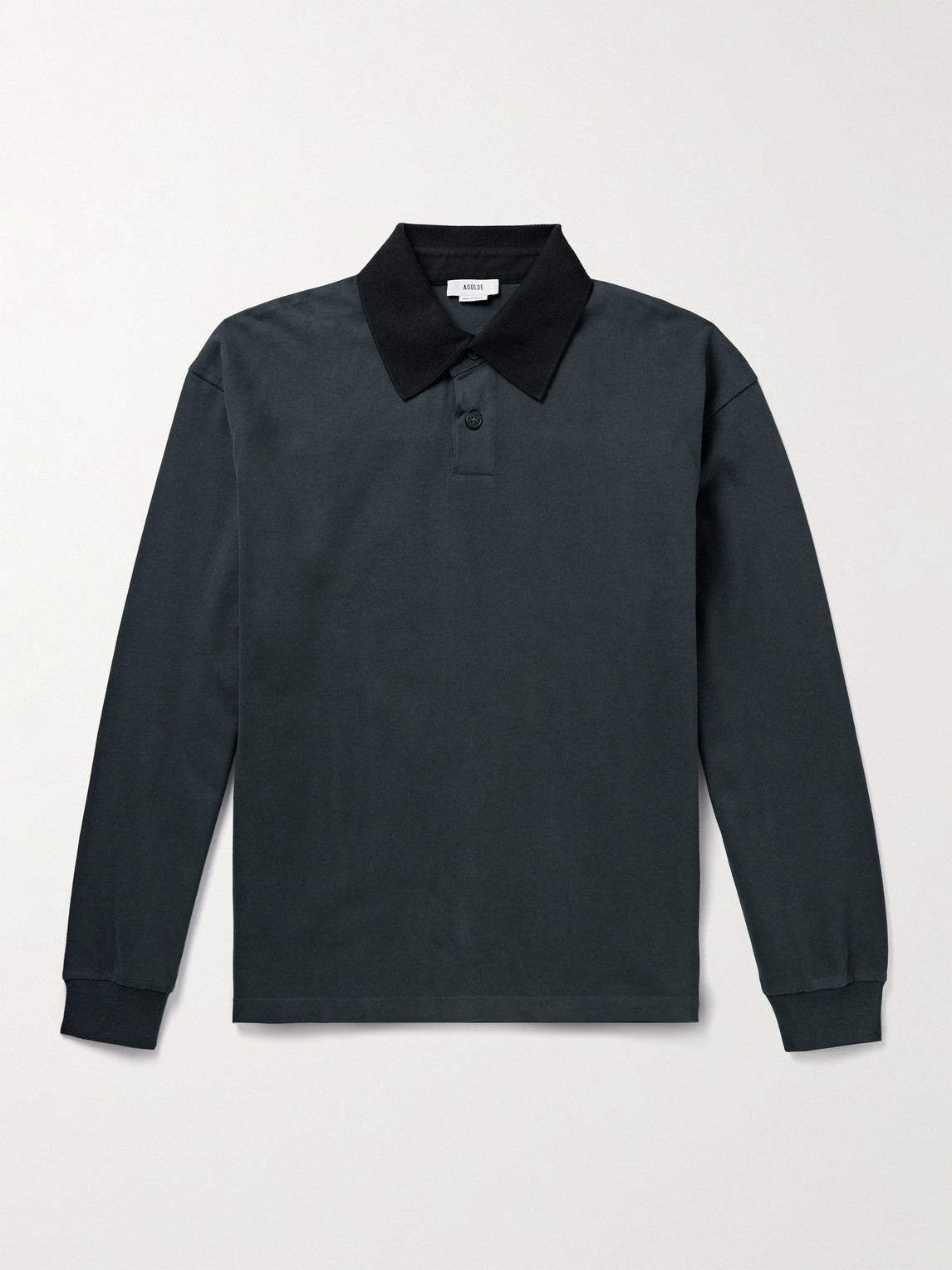 AGOLDE arius Cotton-Jersey Polo Shirten