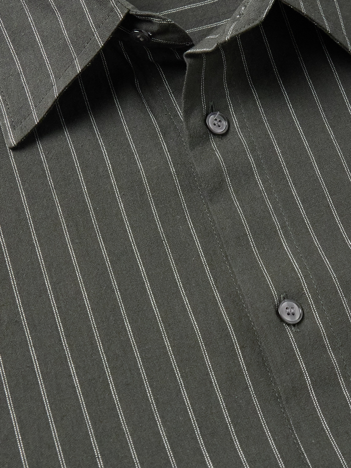  Agolde - Aurel Striped Cotton Shirt - Men - Gray - Xs 