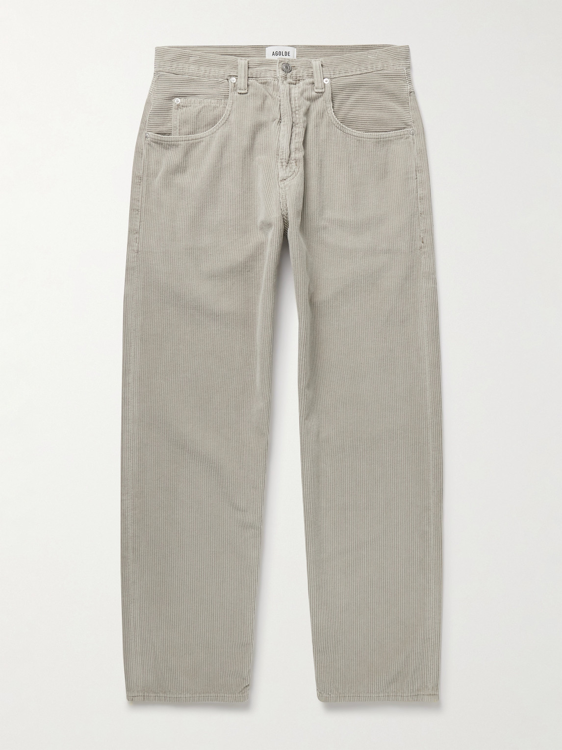 AGOLDE Fusion Straight-Leg Cotton-Corduroy Trousers - Men