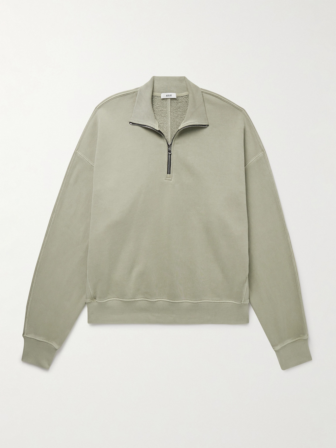 AGOLDE Idris Cotton-Jersey Half-Zip weatshirt - Men