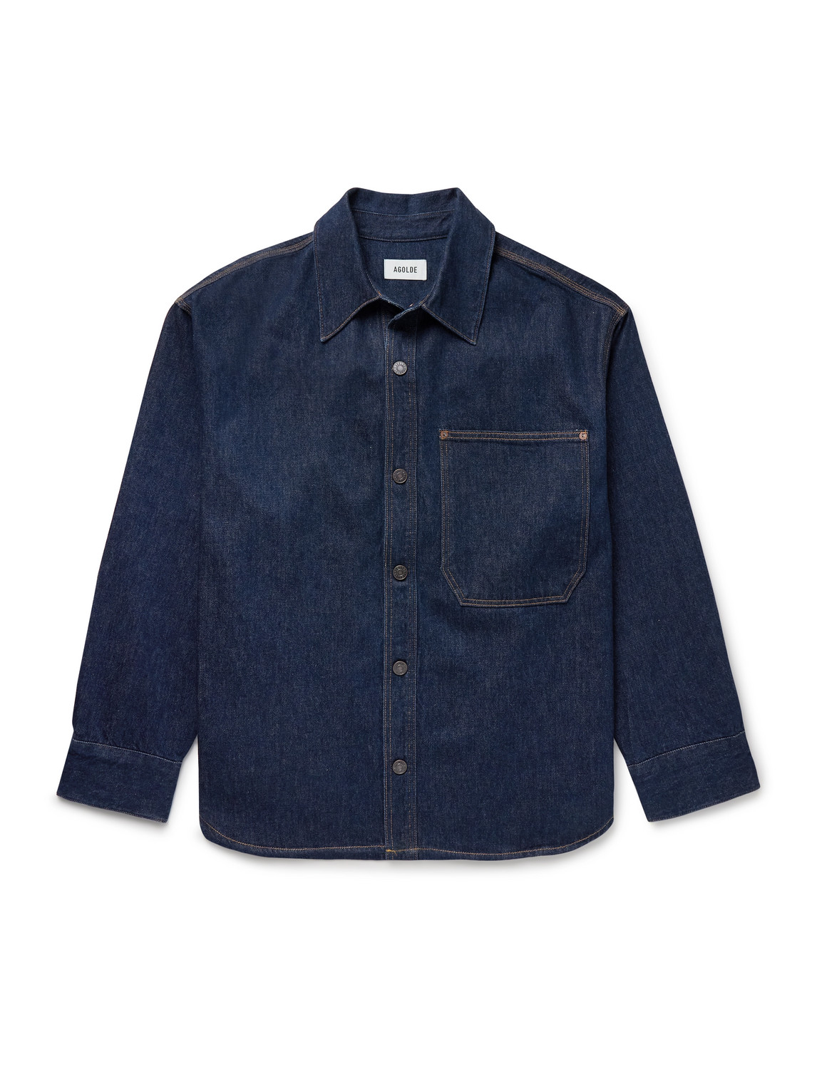 Agolde Corwin Denim Shirt In Blue