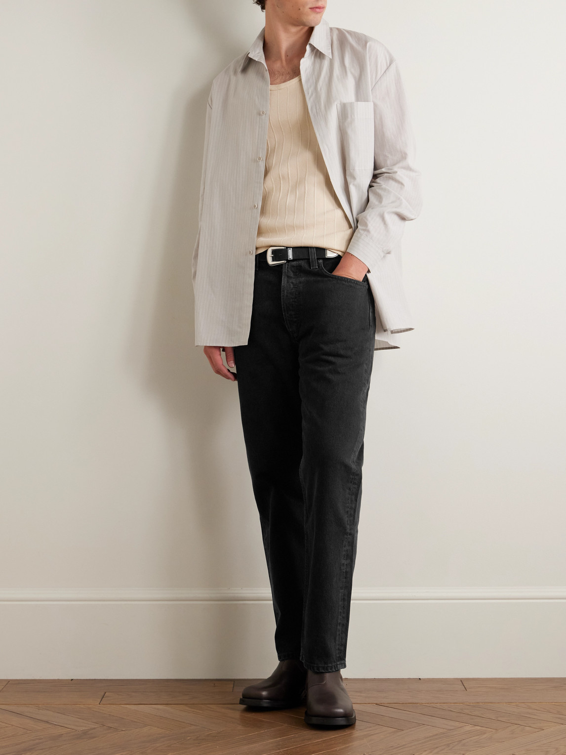 Agolde 90's Straight-leg Jeans In Black