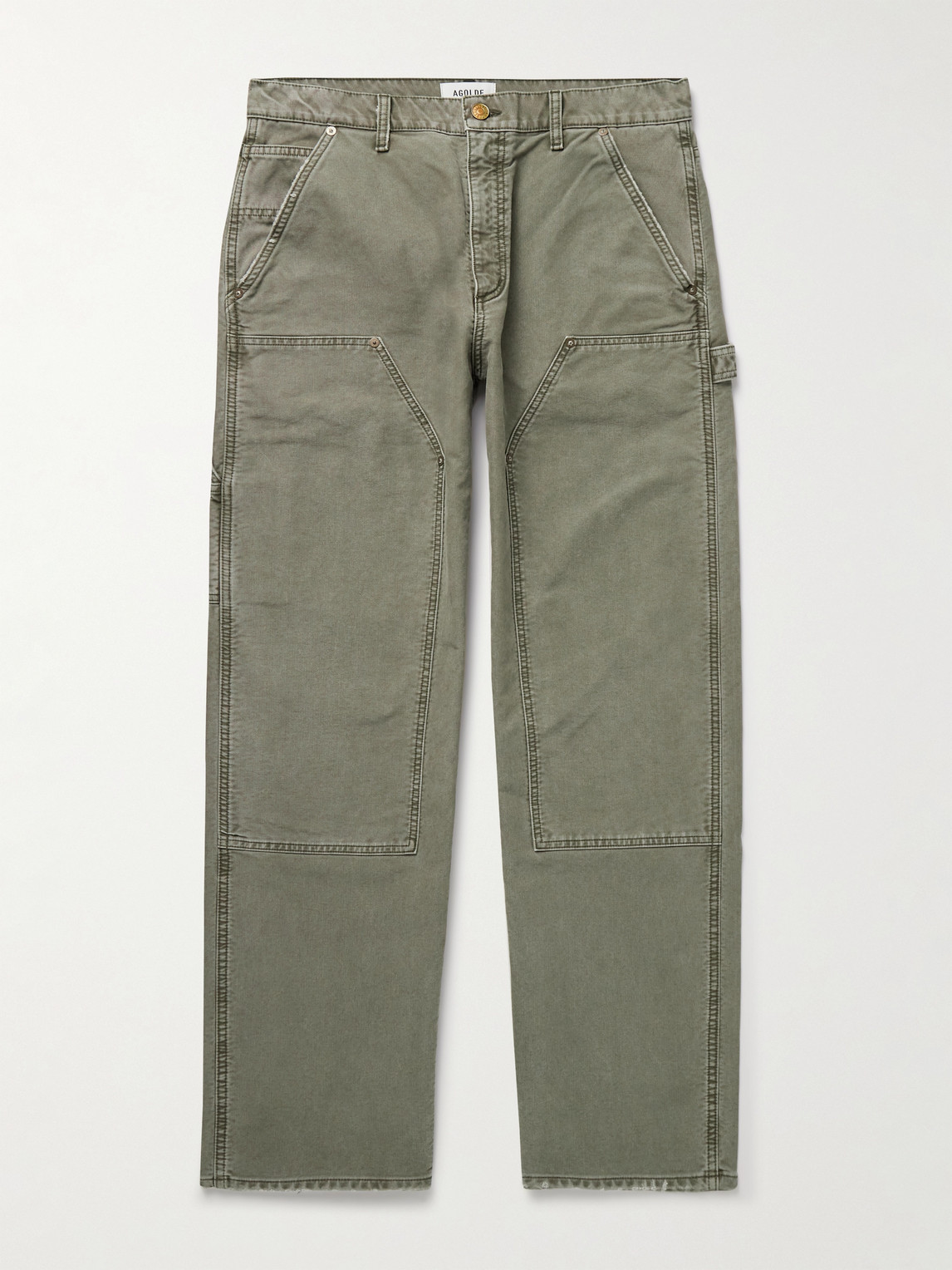 AGOLDE Layton Straight-Leg Cotton-Canvas Trousers - Men