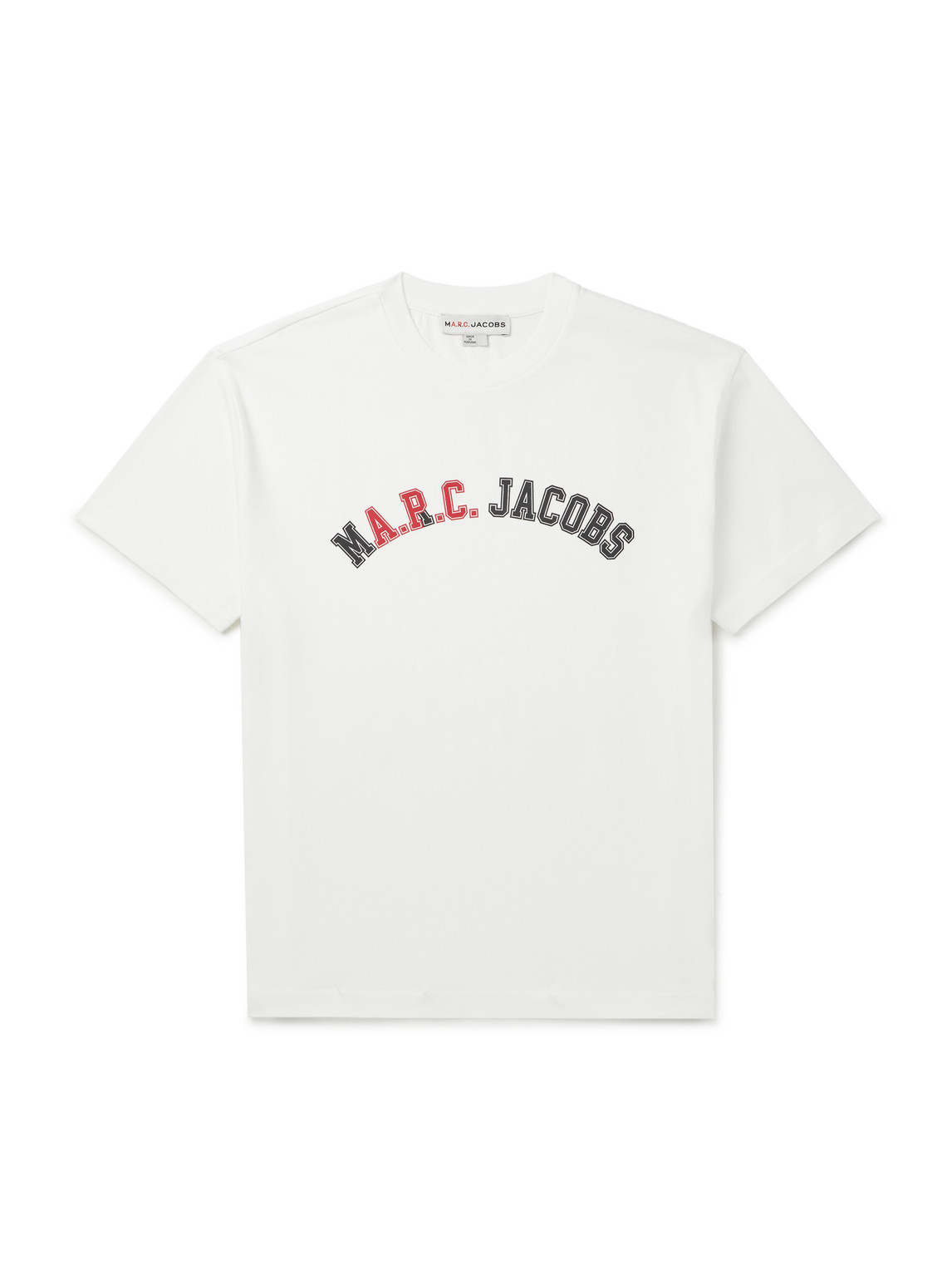Apc Marc Jacobs Logo-print Cotton-jersey T-shirt In White