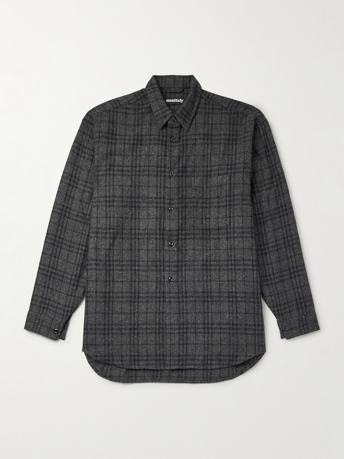 Garson Checked Wool-Blend Shirt