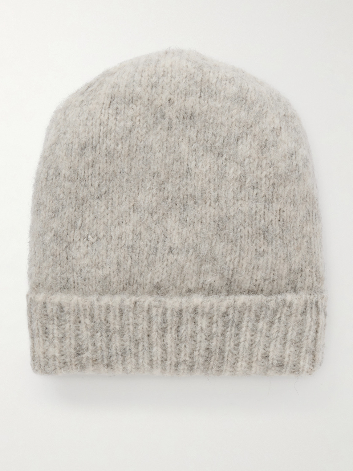 Alpaca and Cotton-Blend Beanie