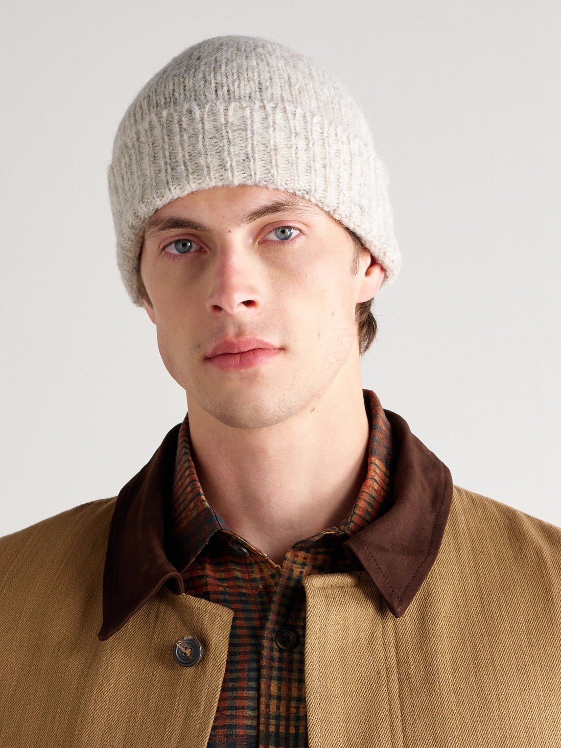 Alpaca and Cotton-Blend Beanie — 2