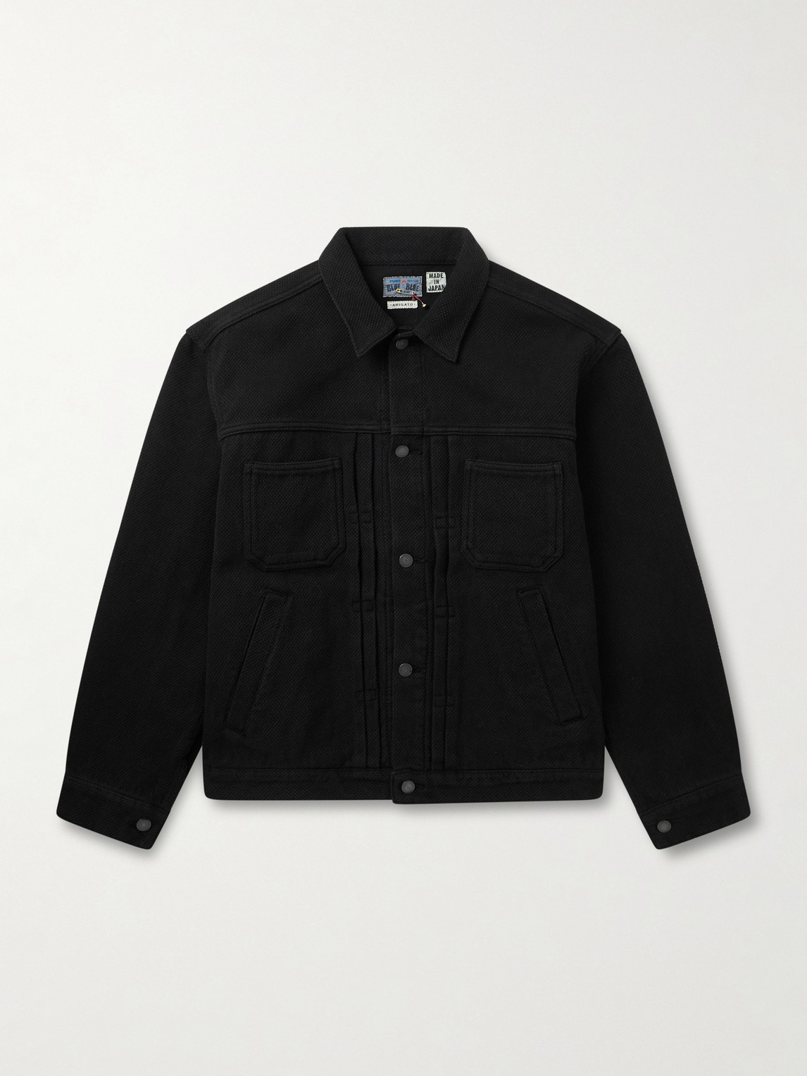 Blue Blue Japan Pleated Textured-Cotton Jacket - Men