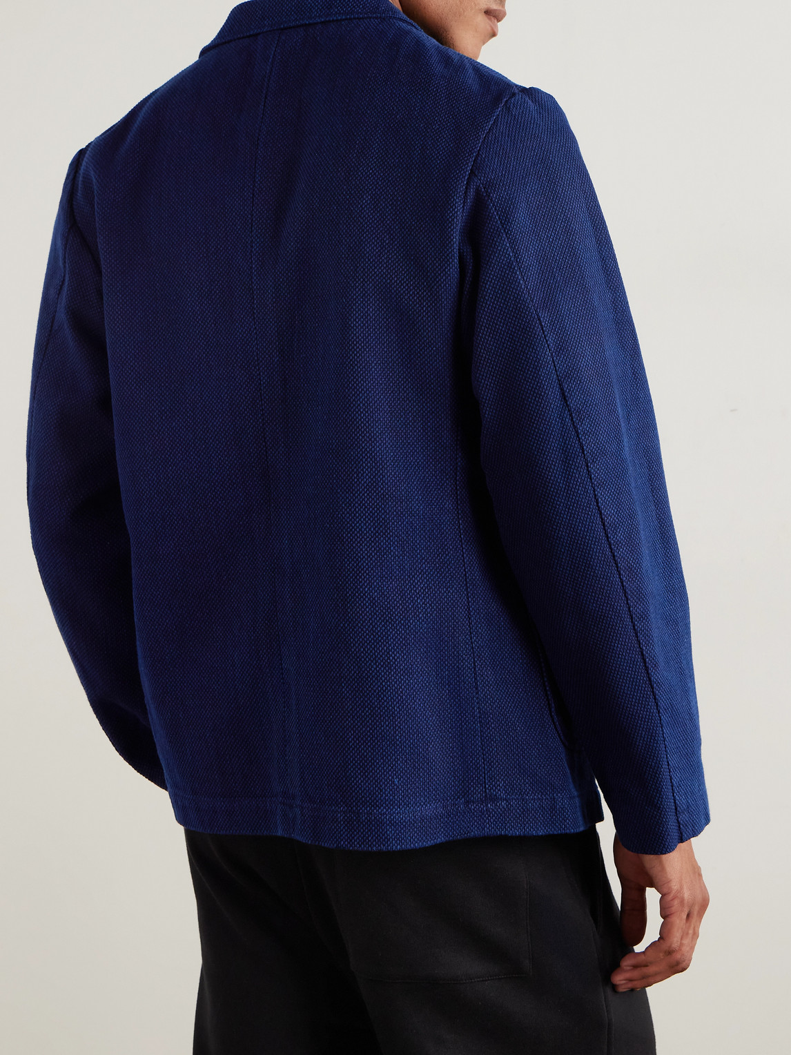 Sashiko Cotton-Piqué Suit Jacket