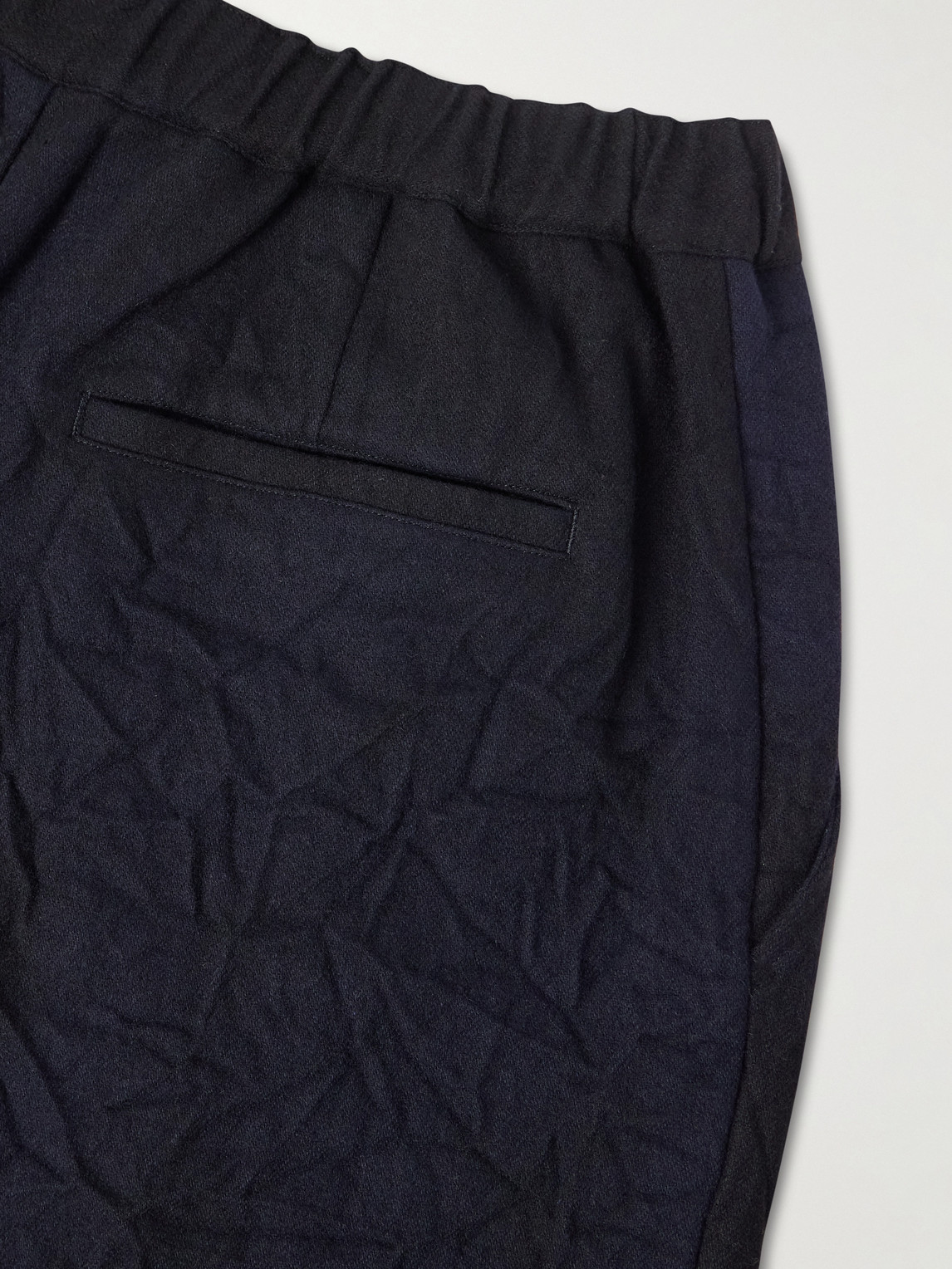 Blue Blue Japan Straight-leg Wool-blend Trousers In Blue