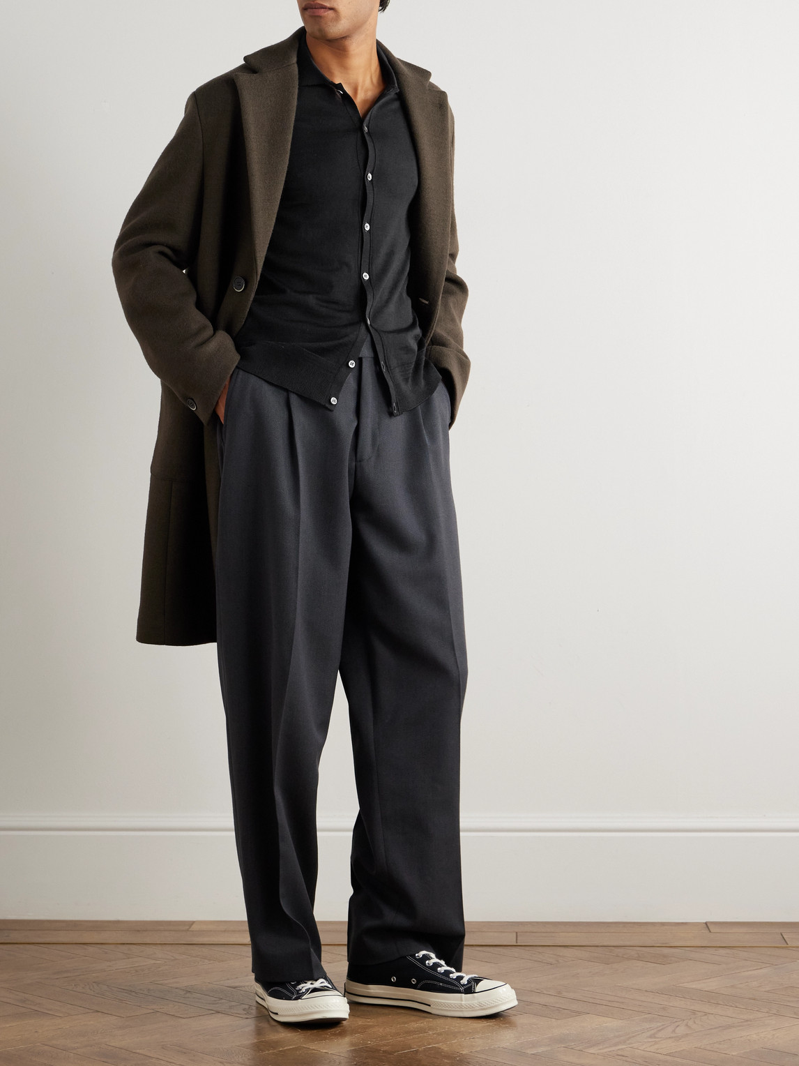 Barena Venezia Merino Wool Cardigan In Black