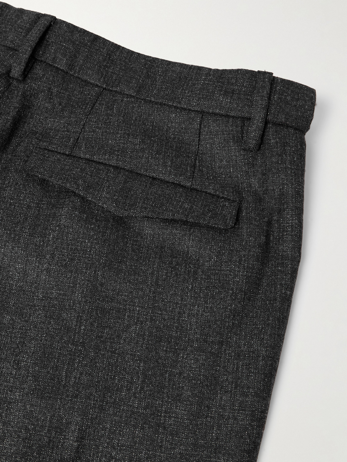 Barena Venezia Masco Slim-fit Straight-leg Pleated Virgin Wool Trousers In Gray