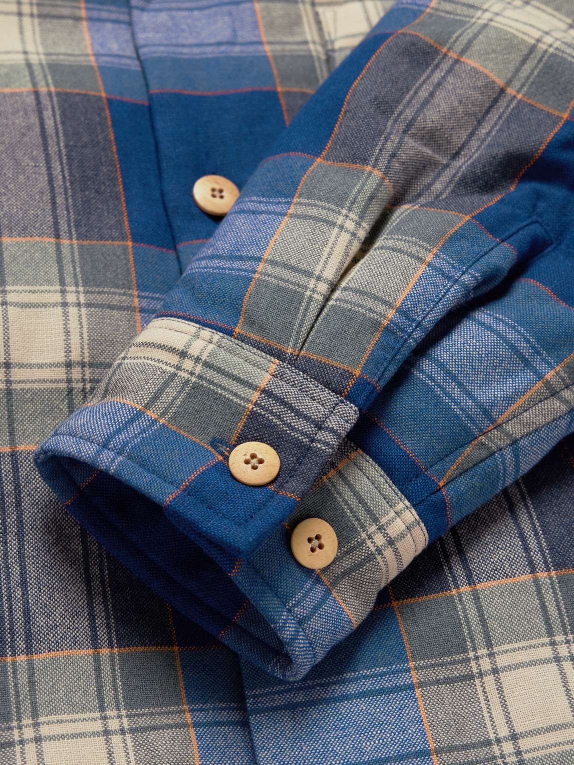 Visvim Keesey Checked Wool And Linen-blend Flannel Down Jacket In Blue