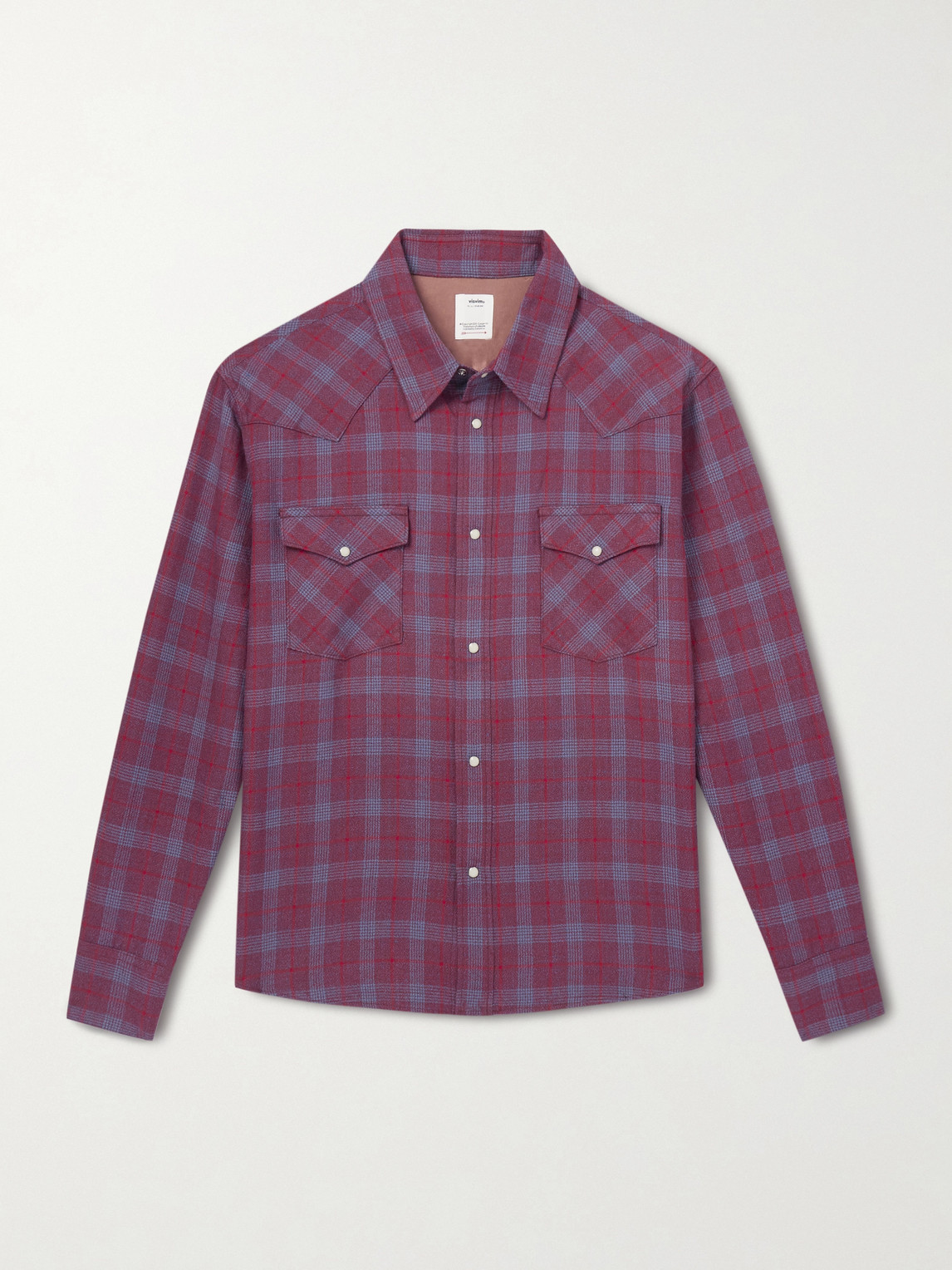 Visvim Four Corners Checked Wool And Linen-blend Shirt In Multi