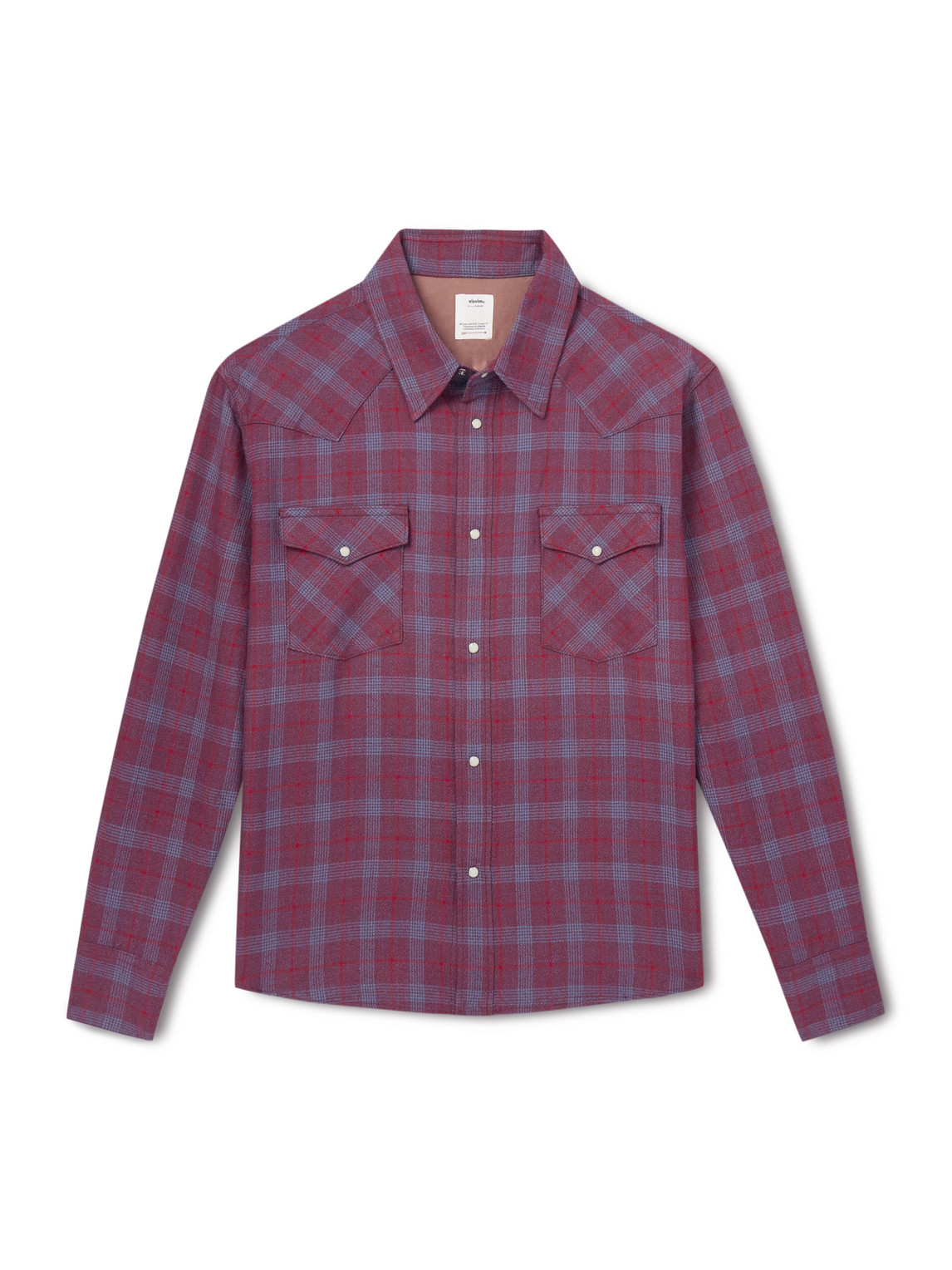 Visvim Four Corners Checked Wool And Linen-blend Shirt In Multi