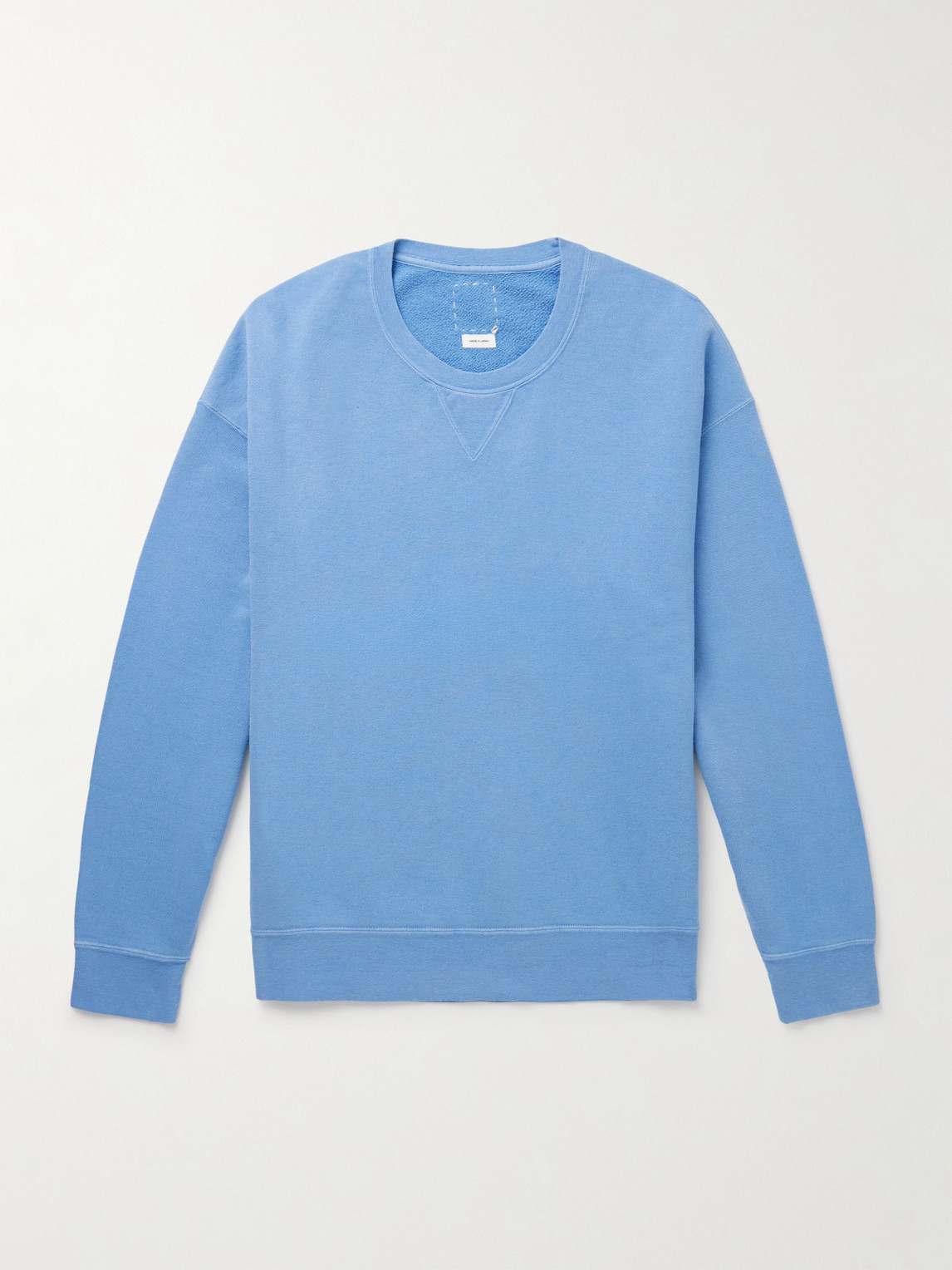 Visvim Jumbo Sb Cotton-jersey Sweatshirt In Blue