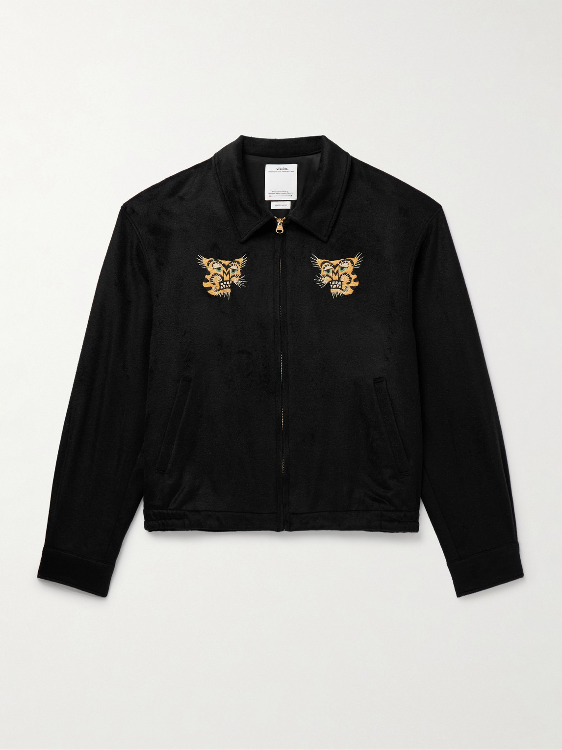 Visvim Norad Embroidered Brushed-Silk Blouson Jacket - Men