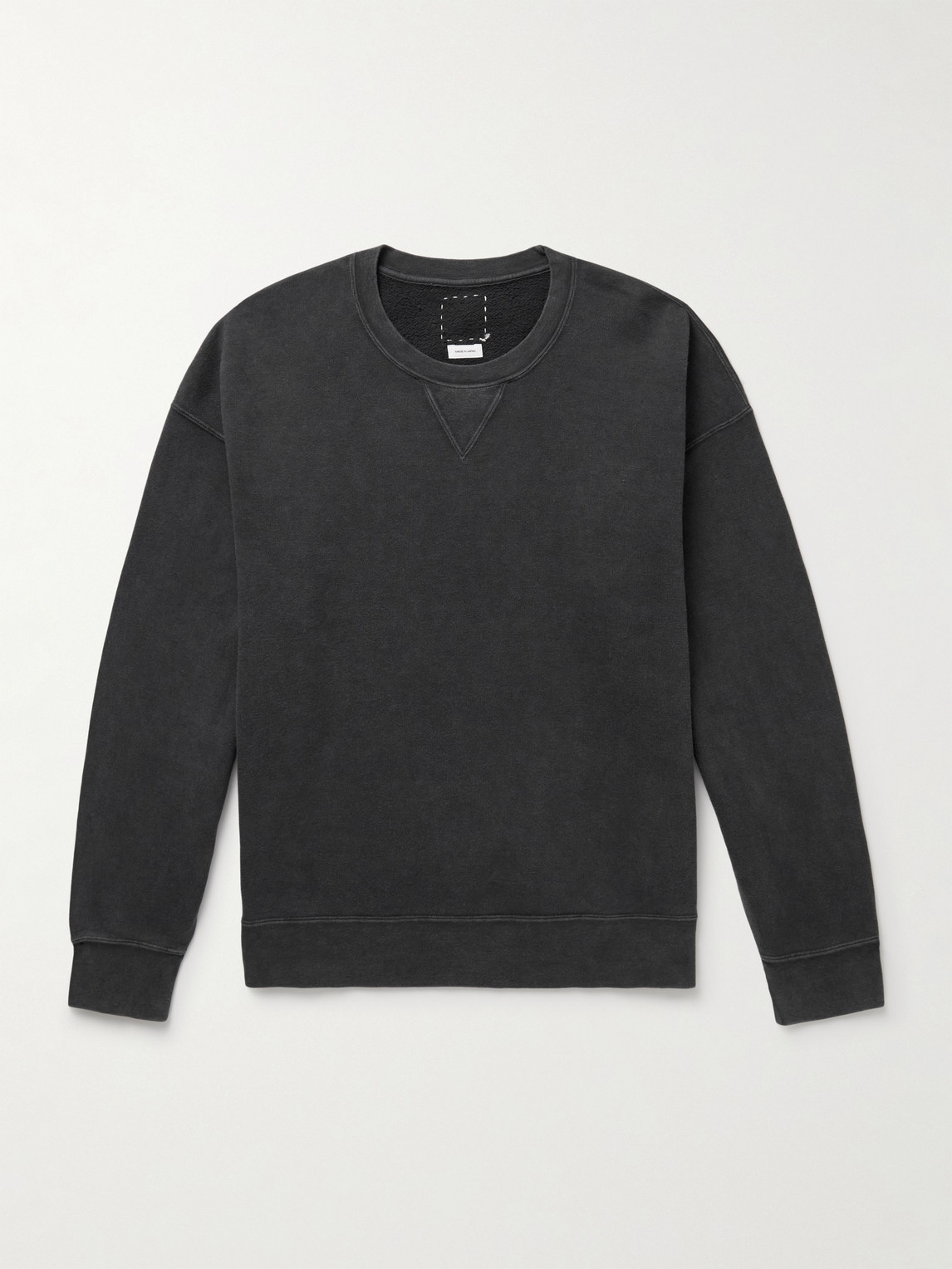 Visvim Jumbo Sb Cotton-jersey Sweatshirt In Black