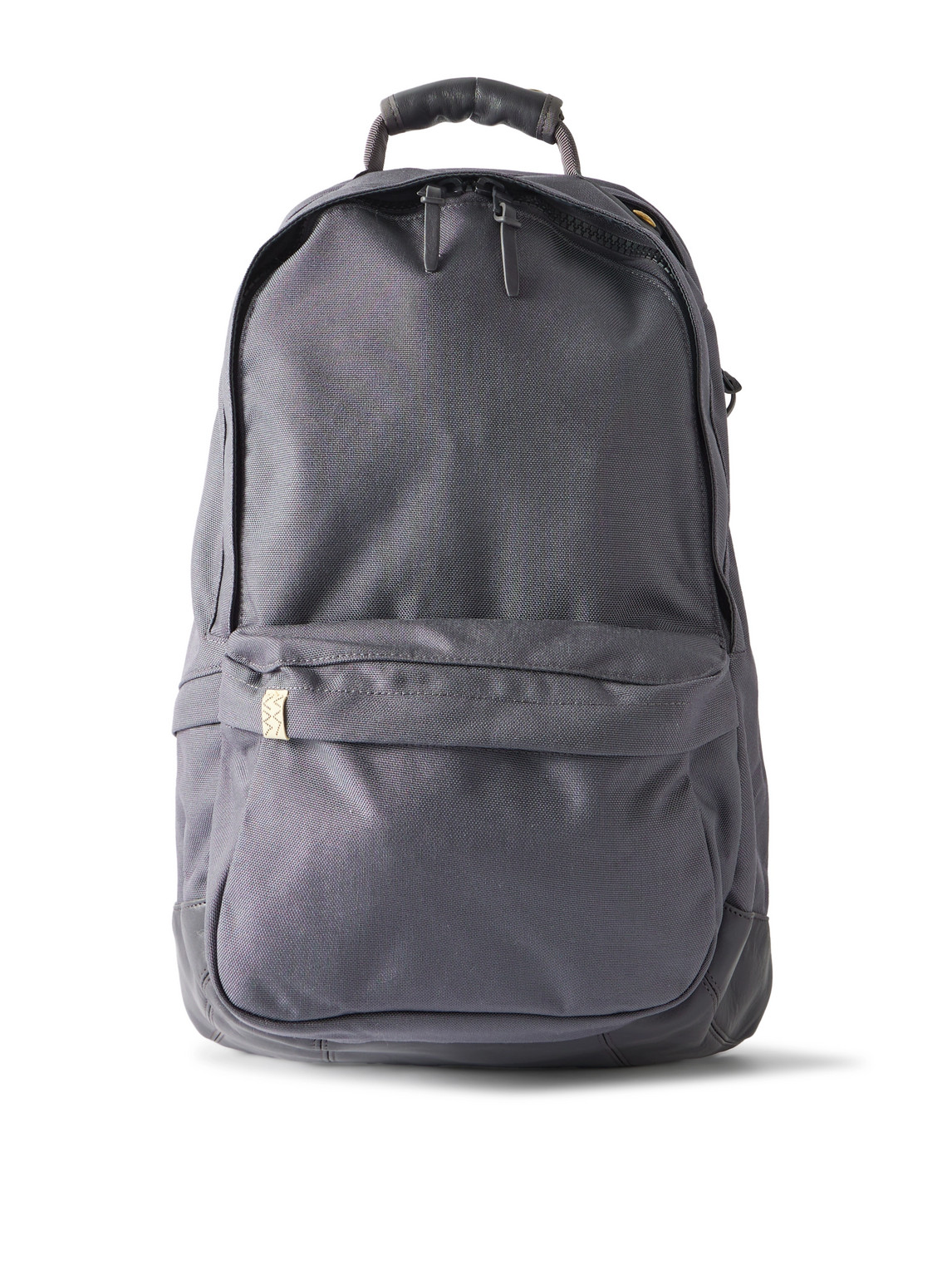 Visvim Leather-trimmed Cordura® Backpack In Grey