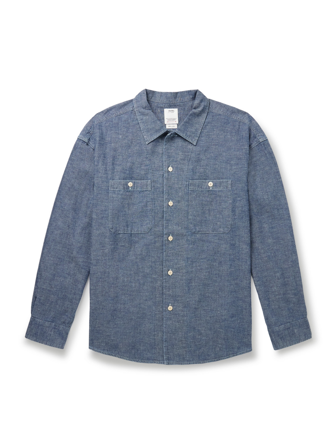 Visvim Lumber Cotton-chambray Shirt In Blue