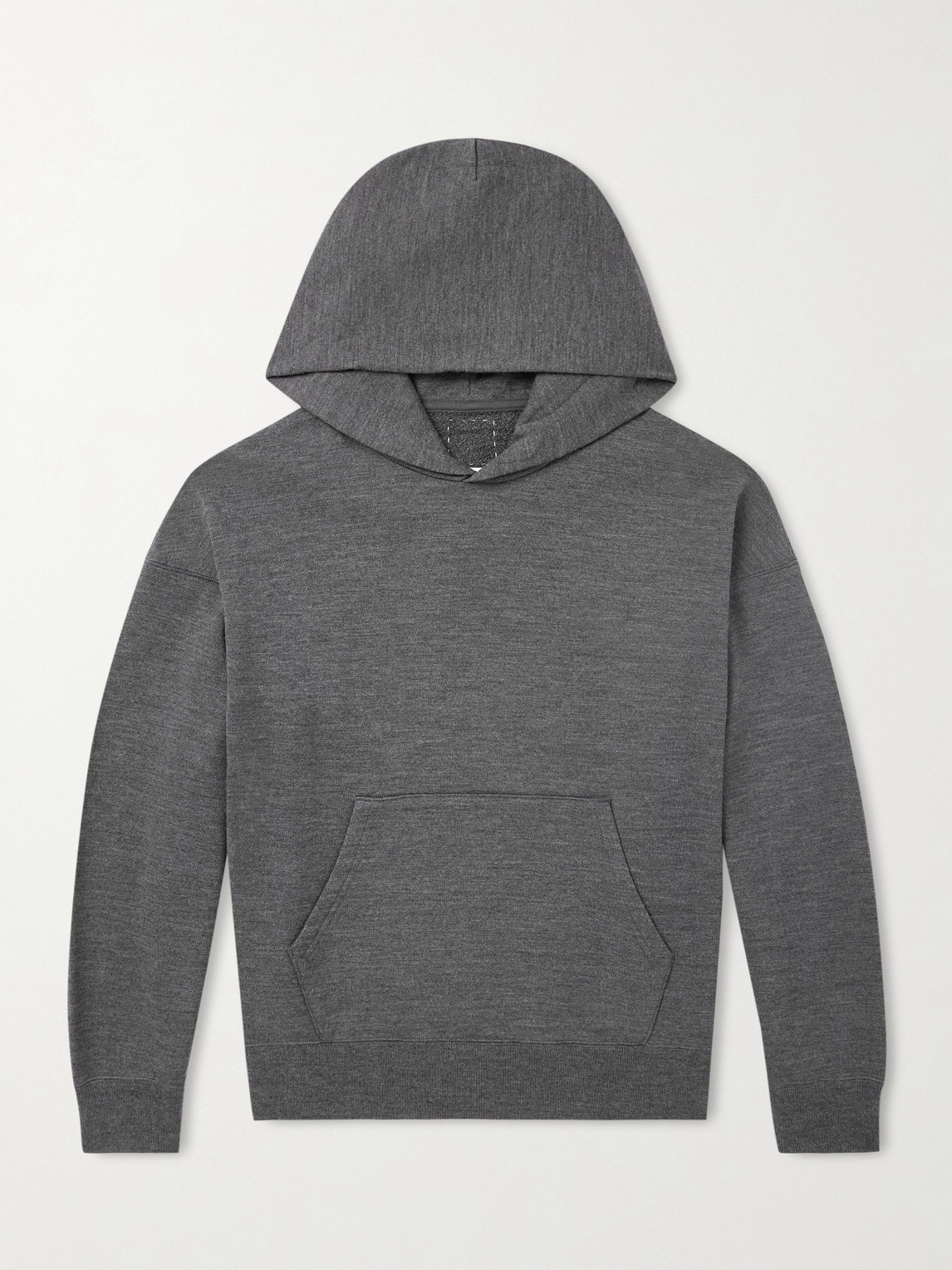 Visvim Jumbo Wool Hoodie In Gray