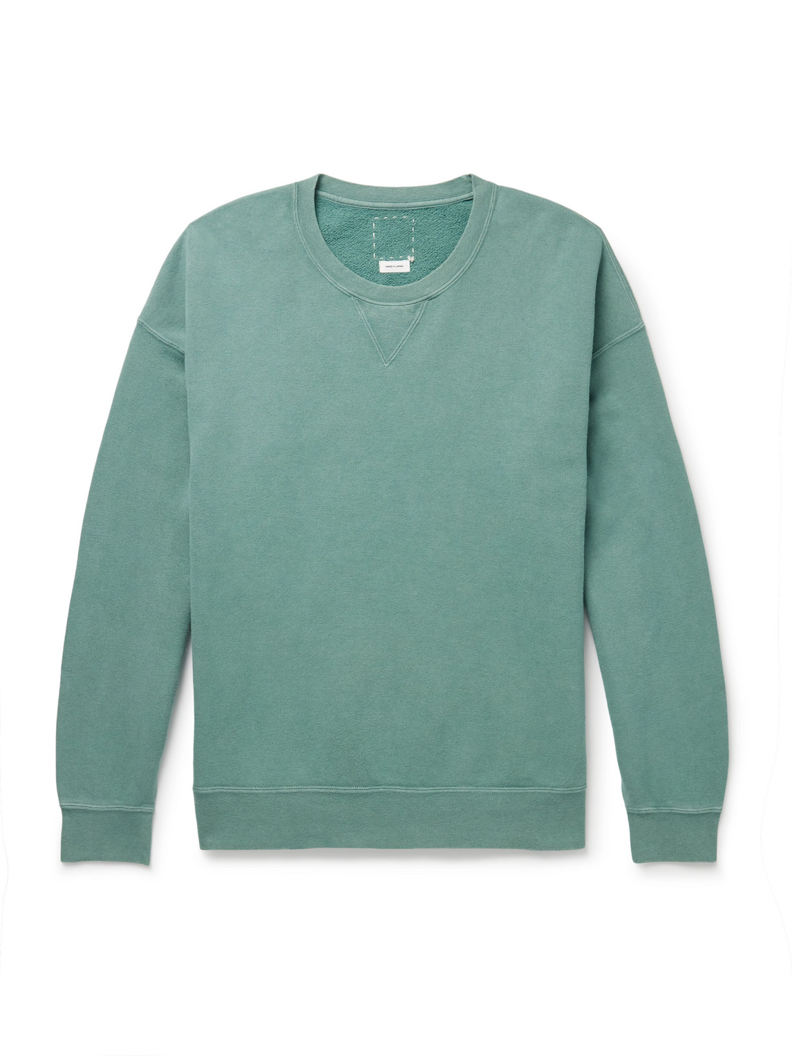 Visvim Jumbo Sb Cotton-jersey Sweatshirt In Green