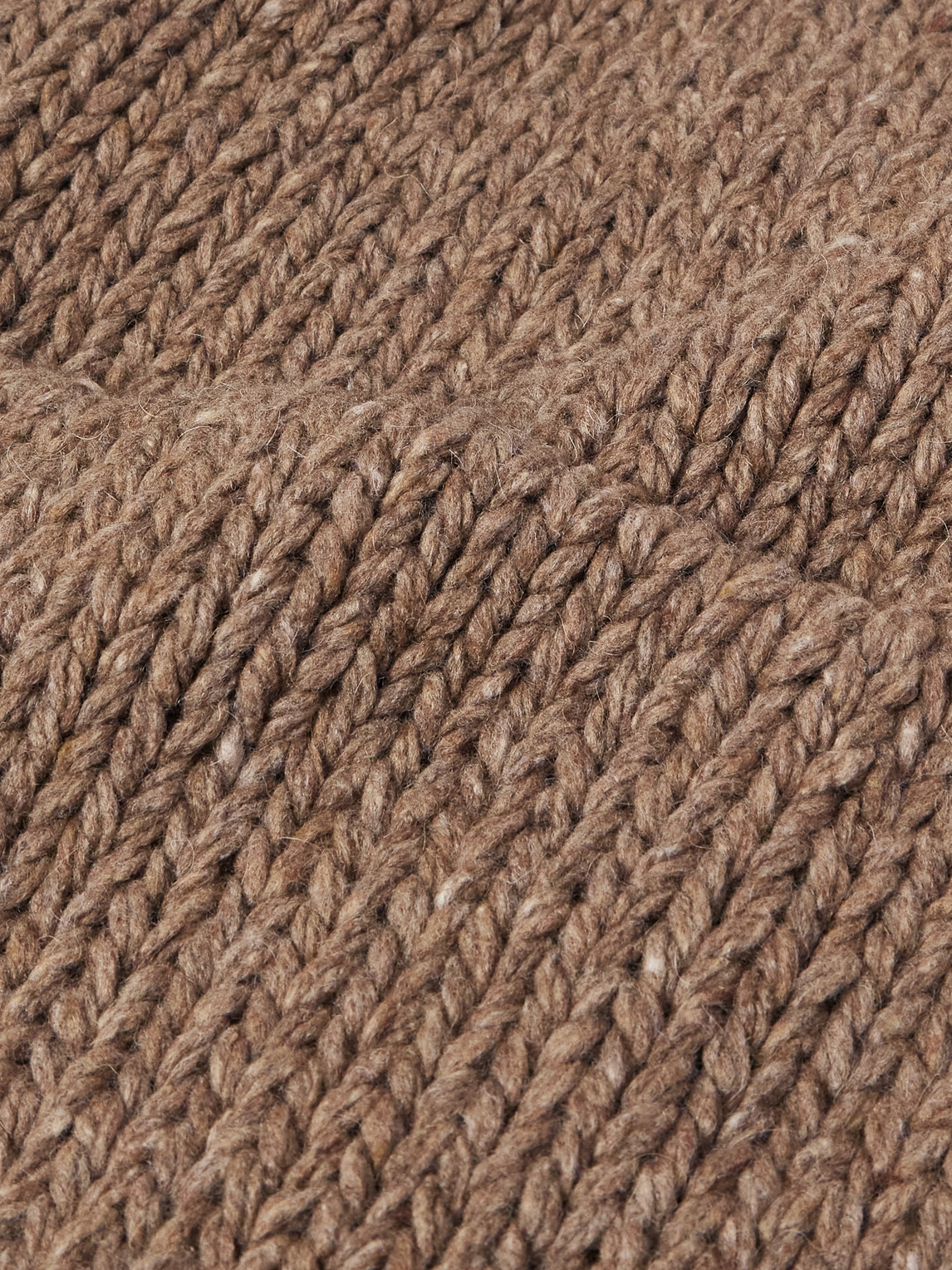 Visvim Shawl-collar Wool And Cashmere-blend Cardigan In Brown