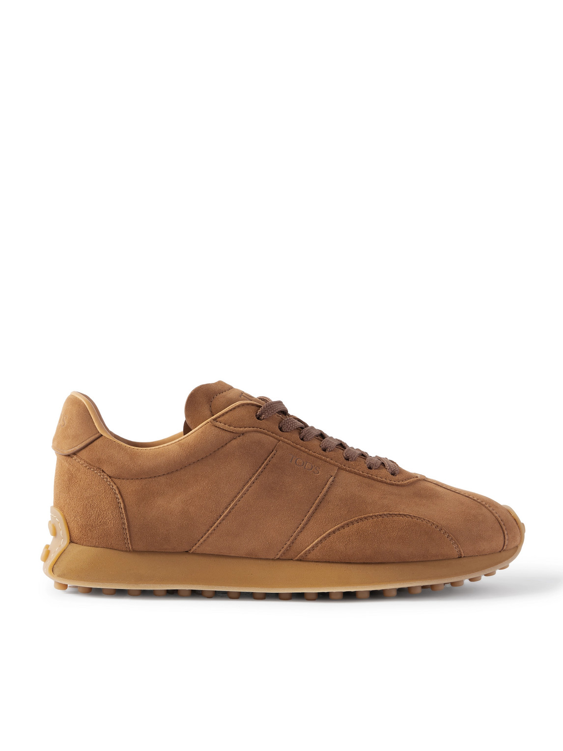 Sportivo Active Rubber-Trimmed Suede Sneakers
