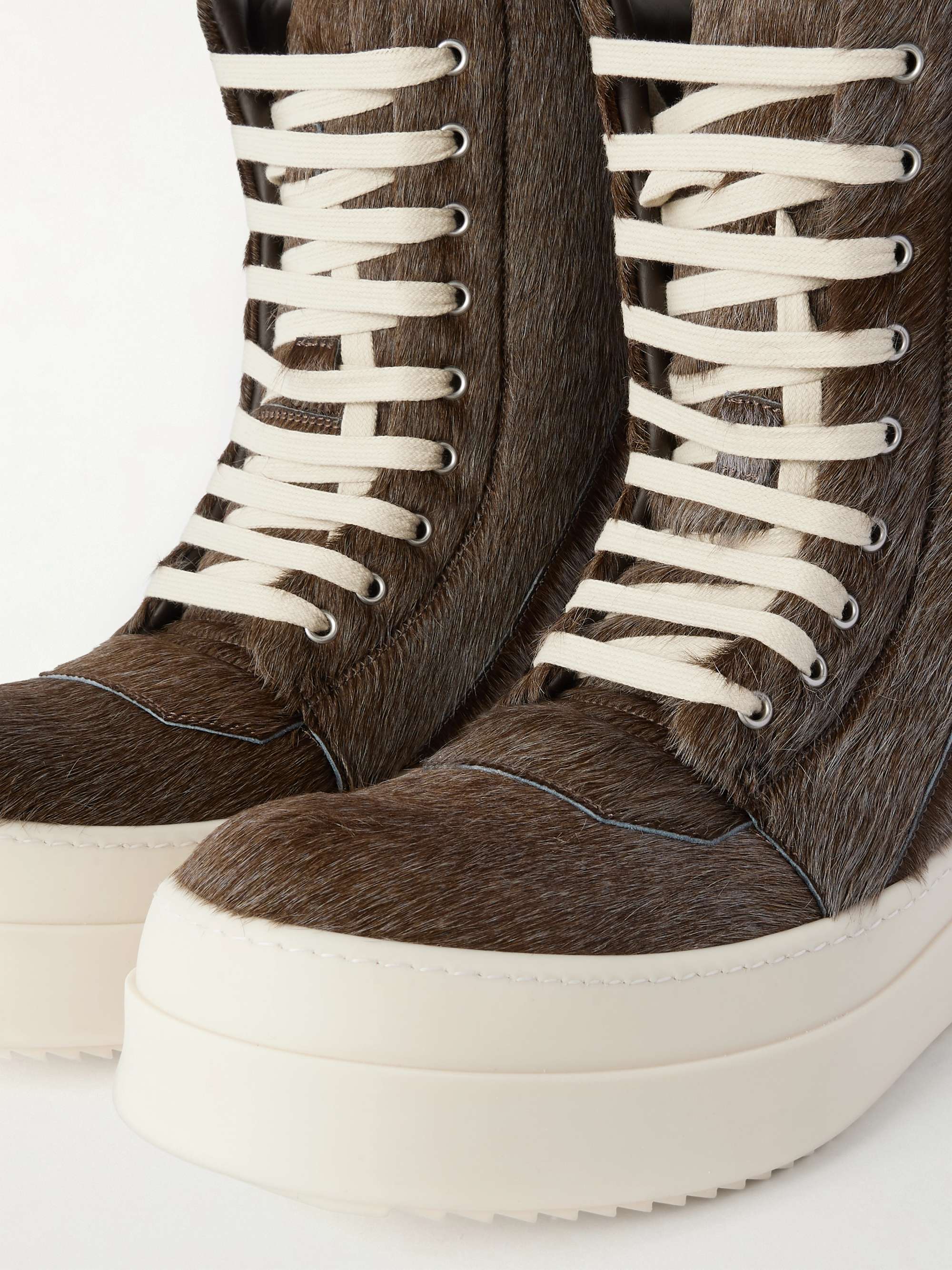 靴 25ss Rick owens Mega Geobasket 40 Rick Owens Mega Geobasket leather sneakers 💣