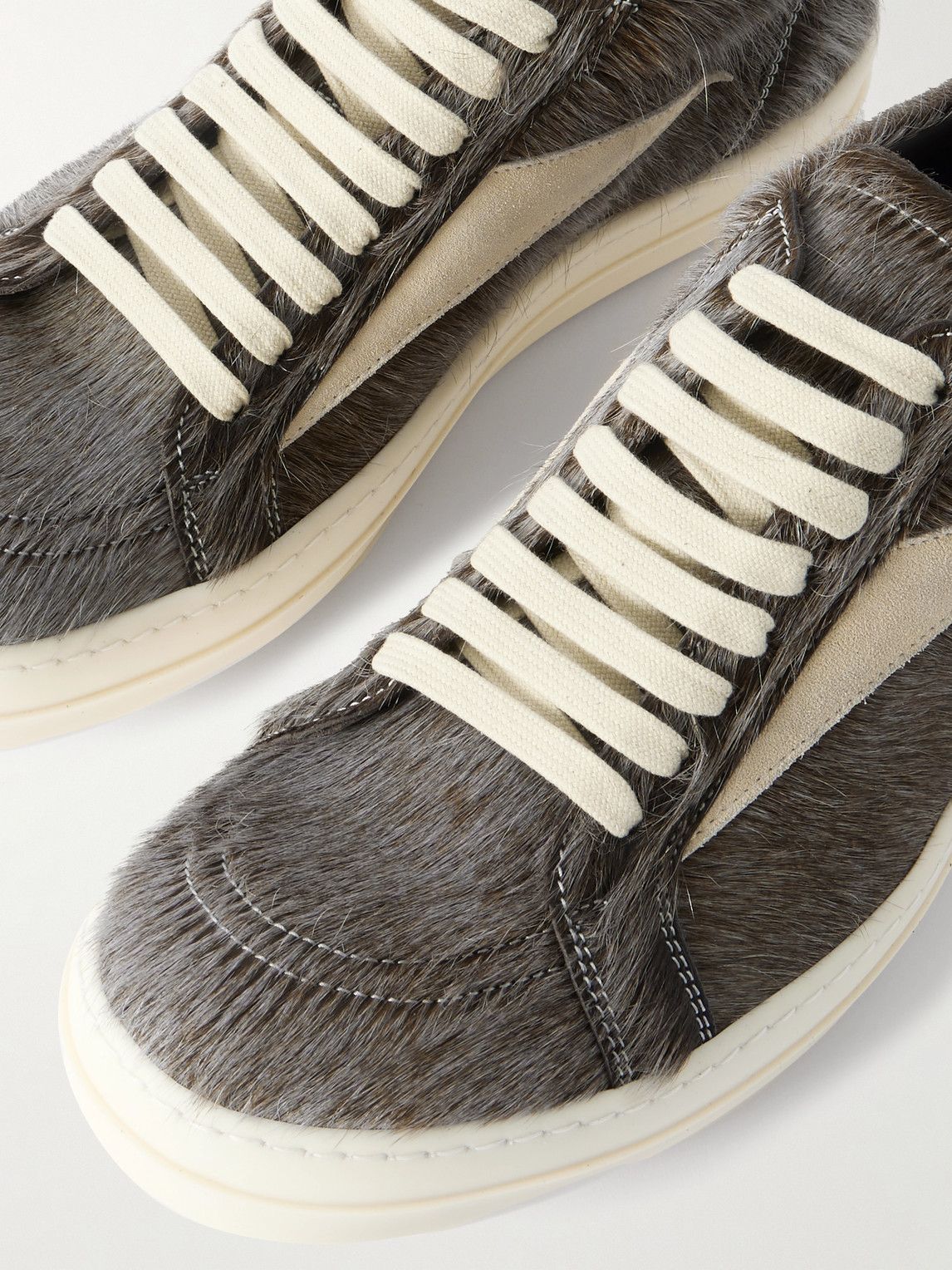 Rick Owens Hollywood Vintage Sneakers Dust And Milk In Brown