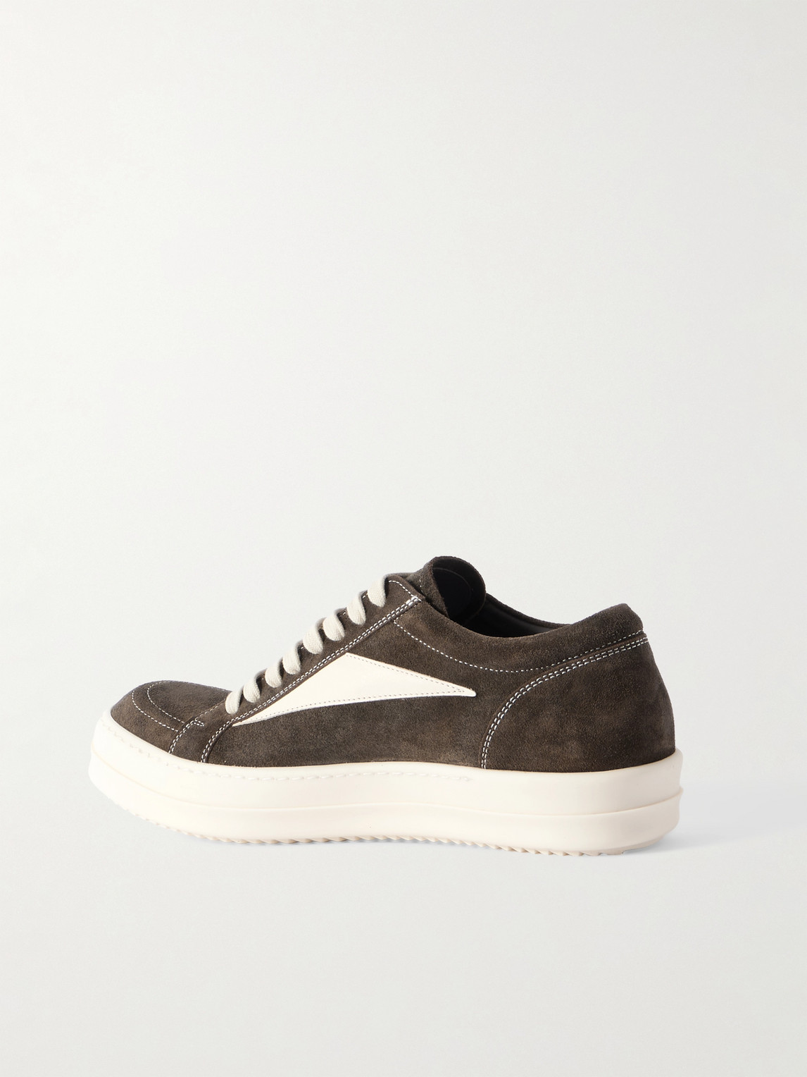 Rick Owens Sneakers Low-top Concordians Runway Vintage In Suede Leather In Brown