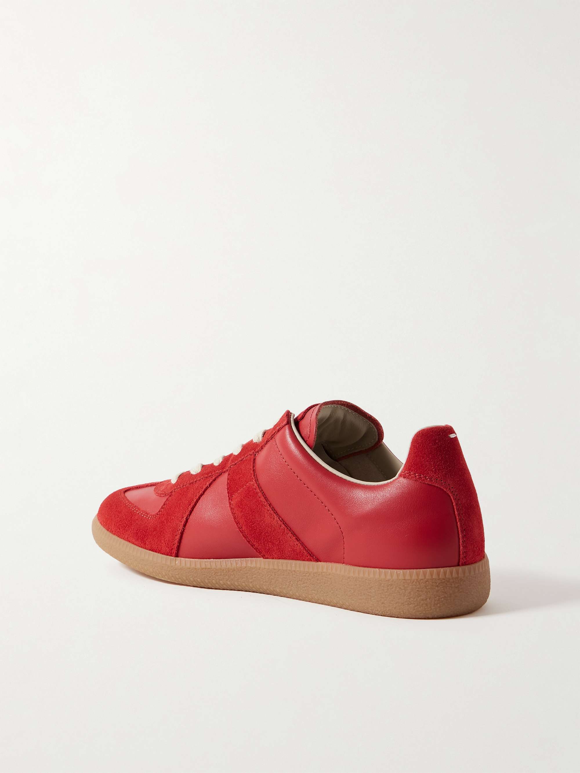 MAISON MARGIELA Replica Leather and Suede Sneakers