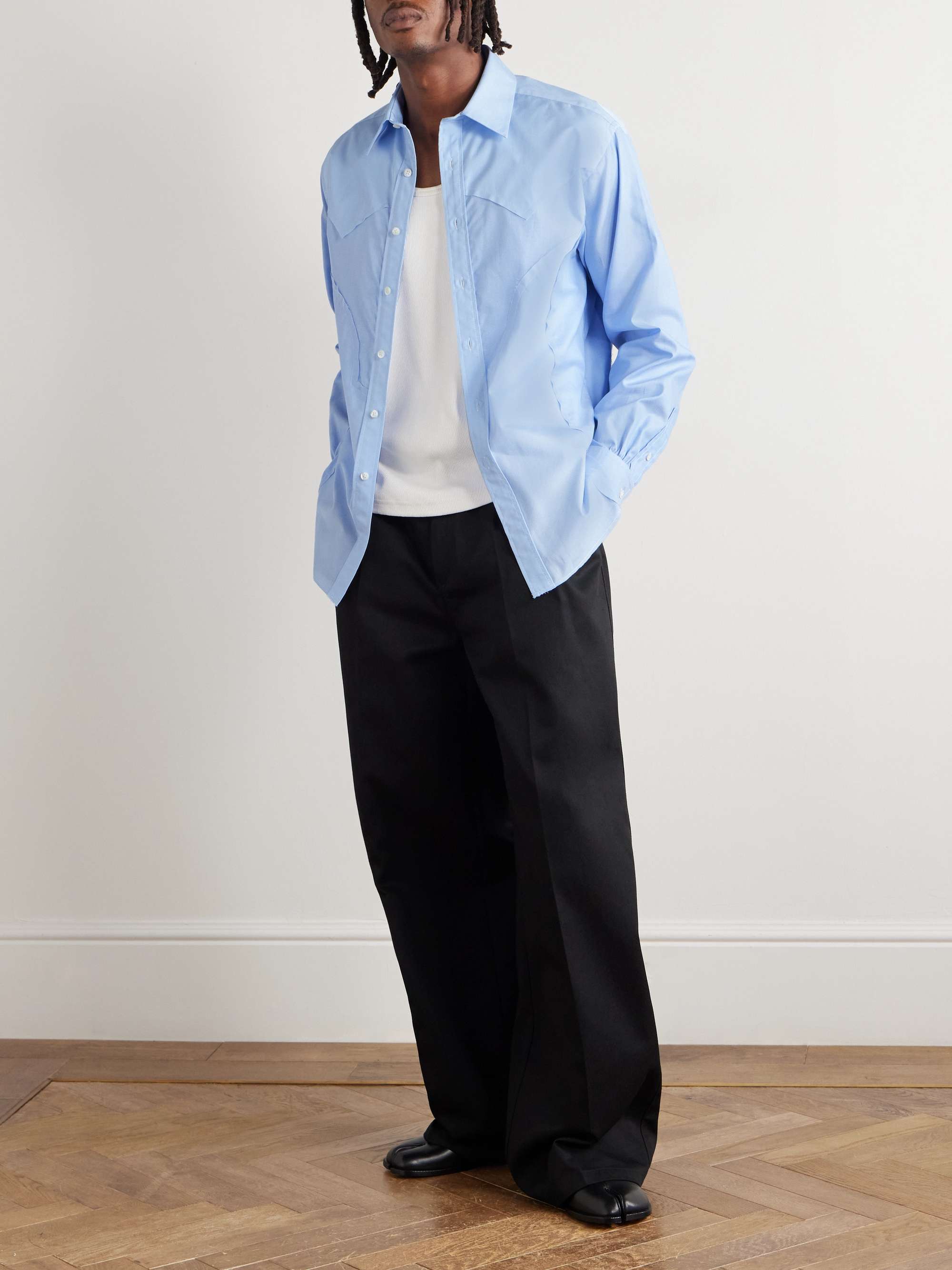 maison margiera cotton popln shirt ④⑭ MAISON MARGIELA Cotton-Poplin Shirt for Men | MR PORTER